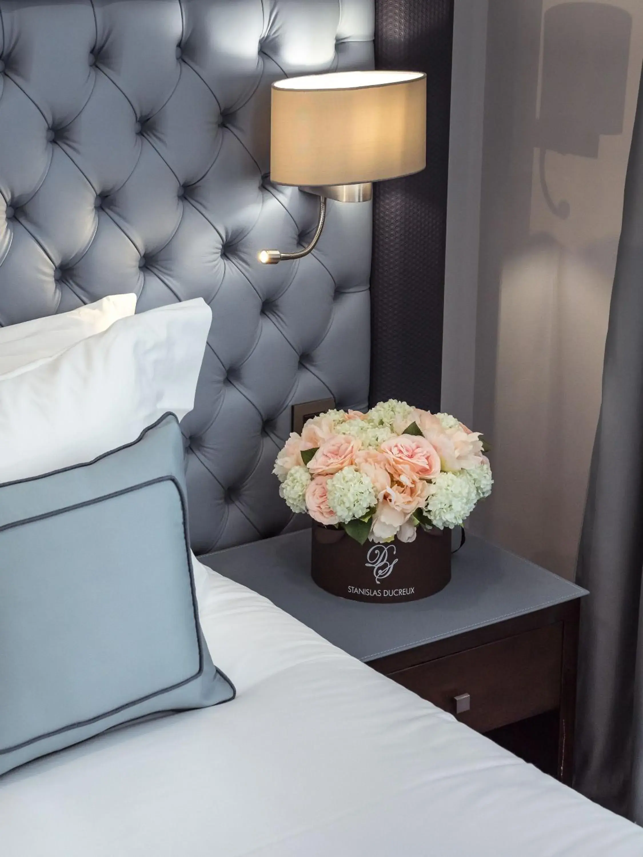 Decorative detail, Bed in Villa Genesis Decorative detail, Bed in Villa Genesis