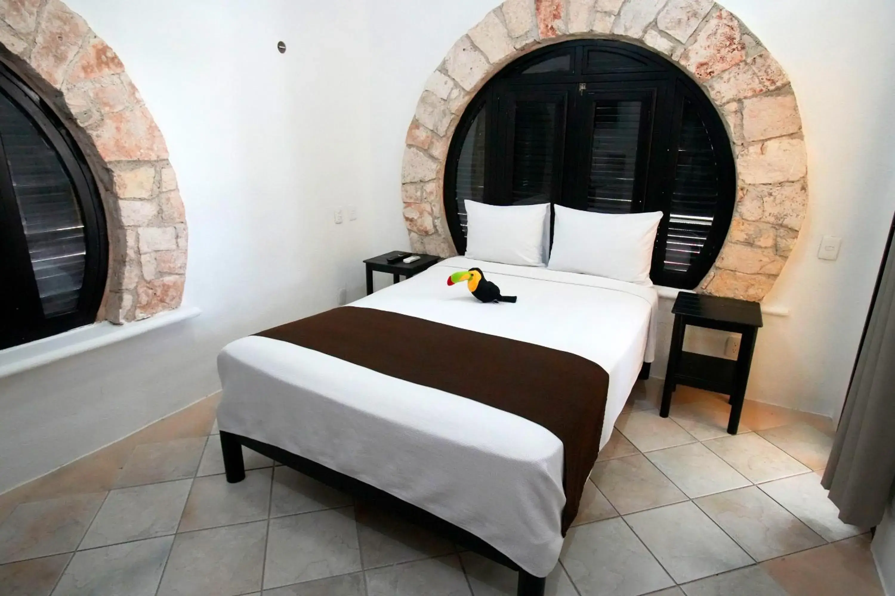 Bed in Tukan Hotel Playa del Carmen Bed in Tukan Hotel Playa del Carmen