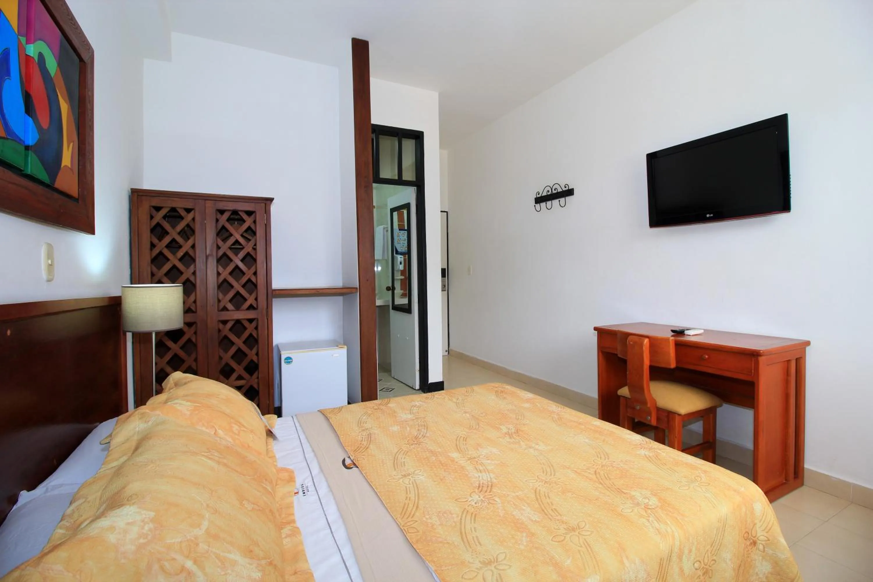 Bed in Hotel Emberá