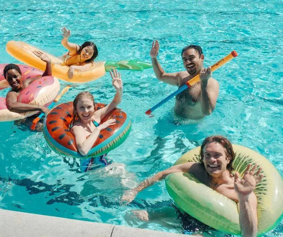 Swimming pool in Wyndham Garden Hotel Austin Swimming pool in Wyndham Garden Hotel Austin