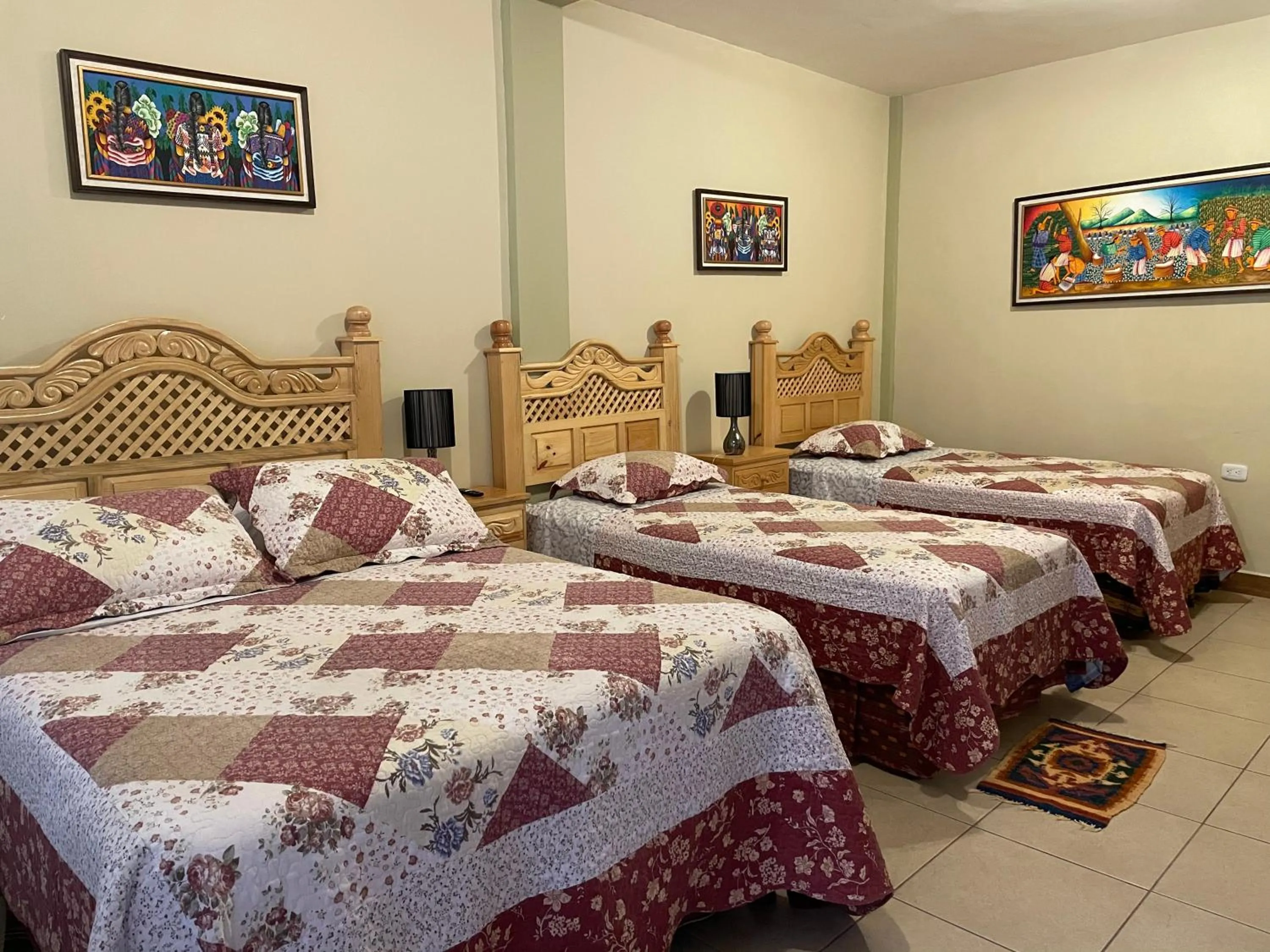 Bed in Hotel-Villas JABEL TINAMIT