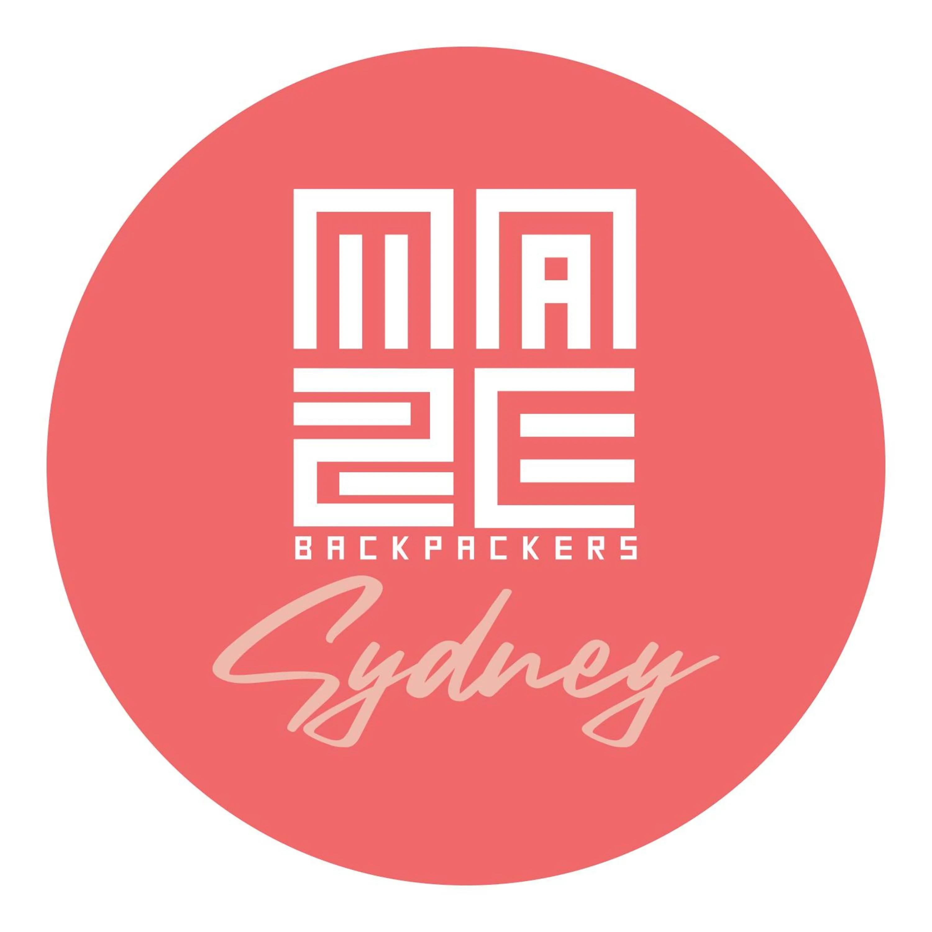 Logo/Certificate/Sign in Maze Backpackers - Sydney