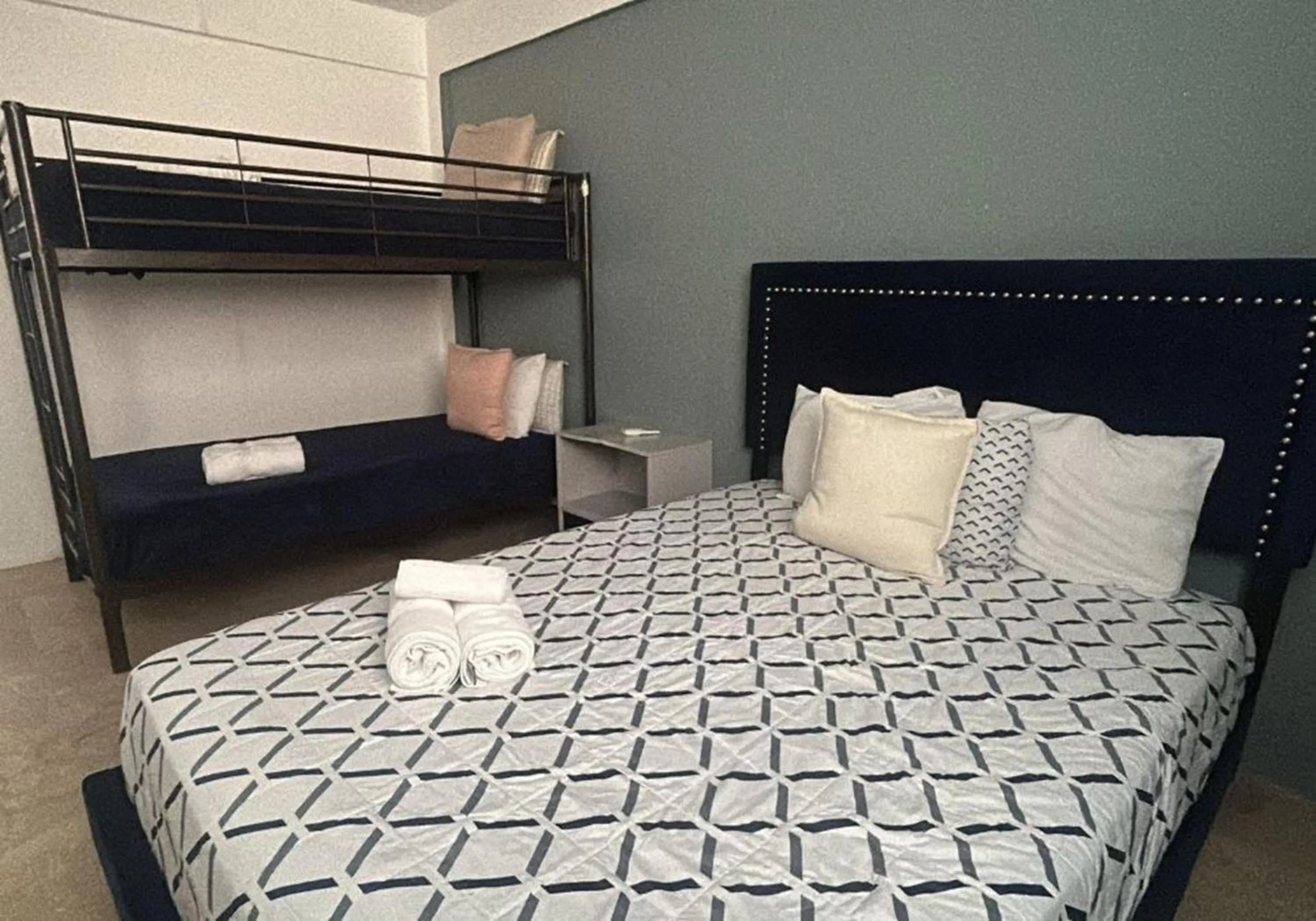 Decorative detail, Bed in The Pelican Poshtel