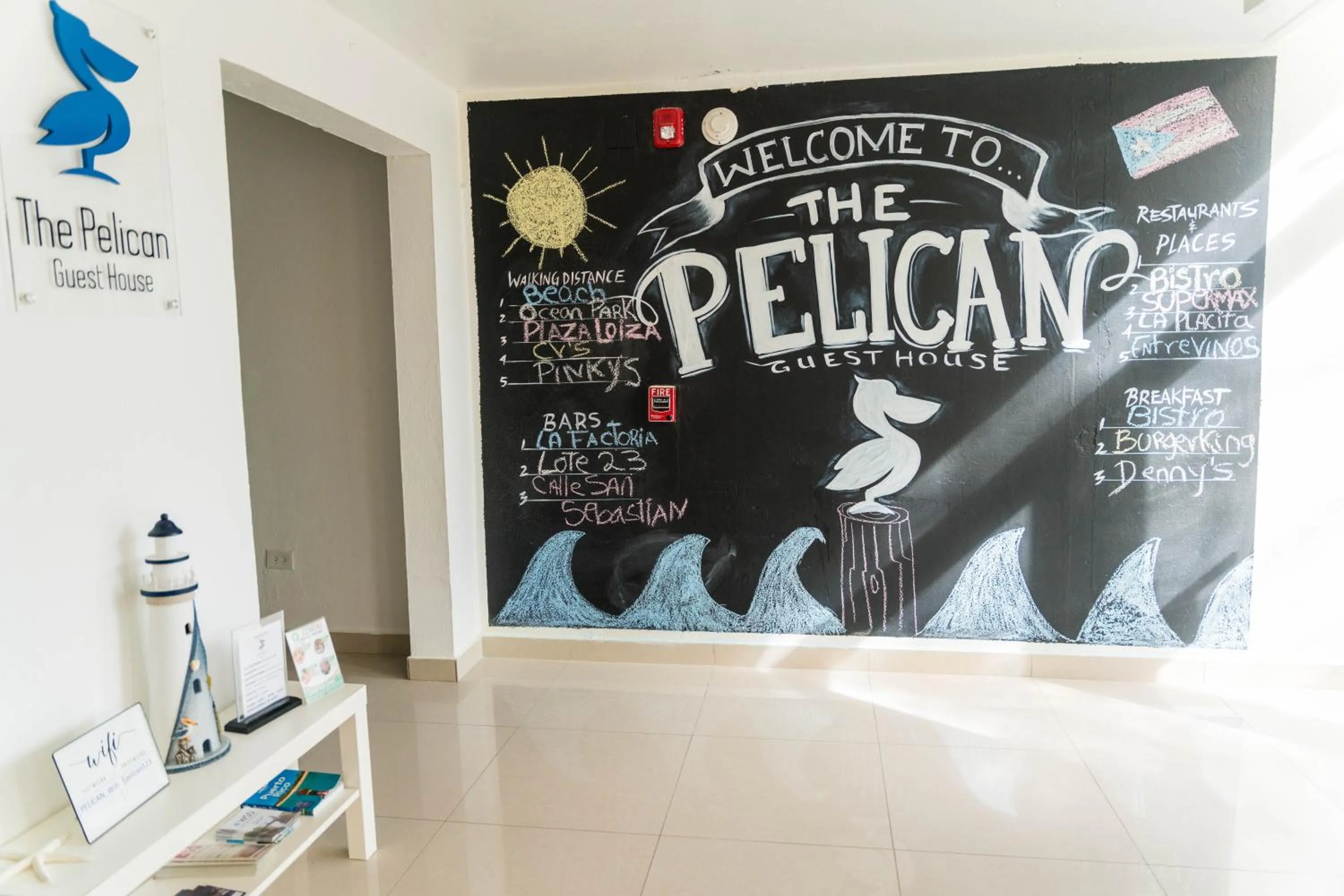 Lobby or reception in The Pelican Poshtel
