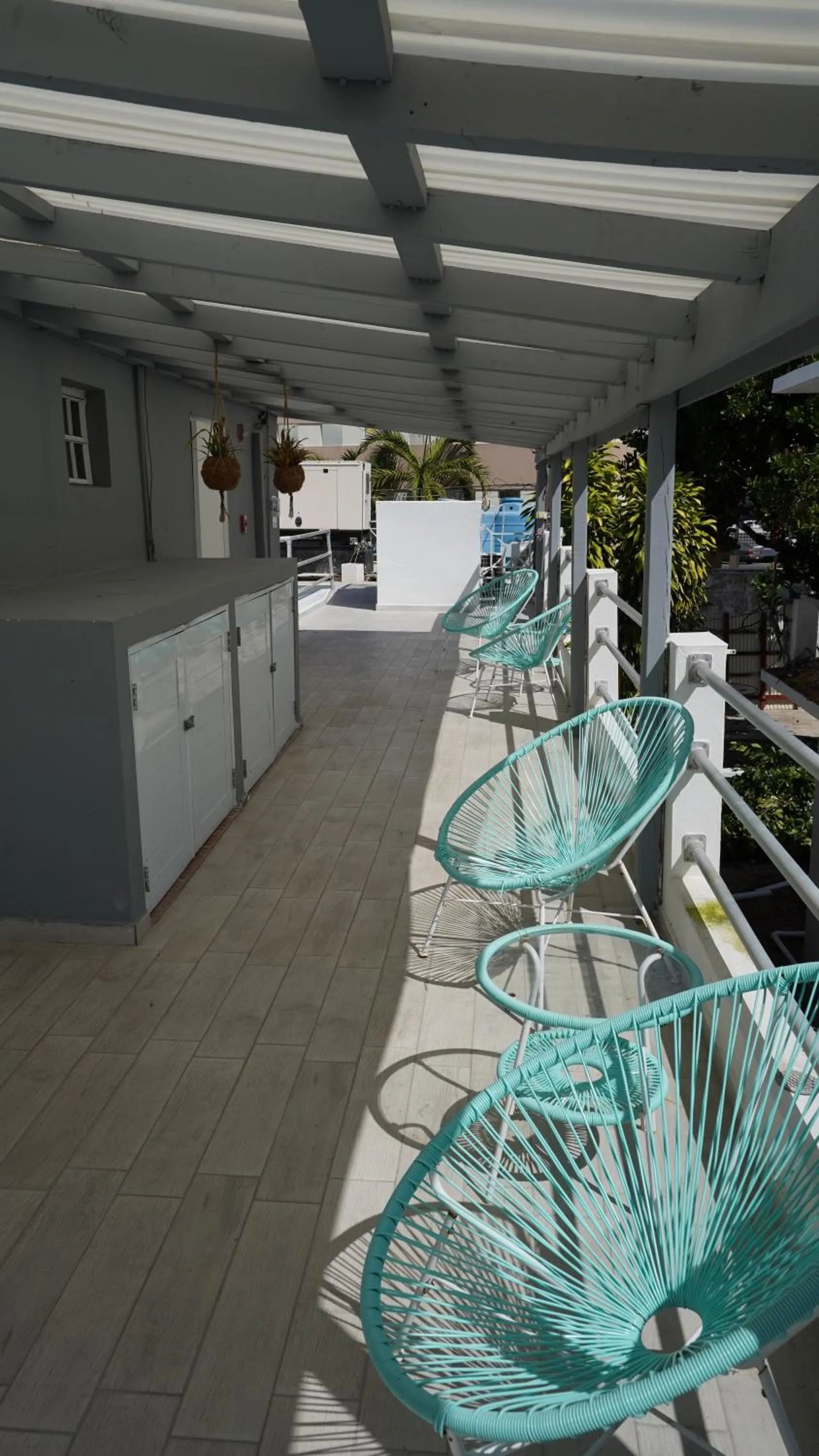 Patio in The Pelican Poshtel