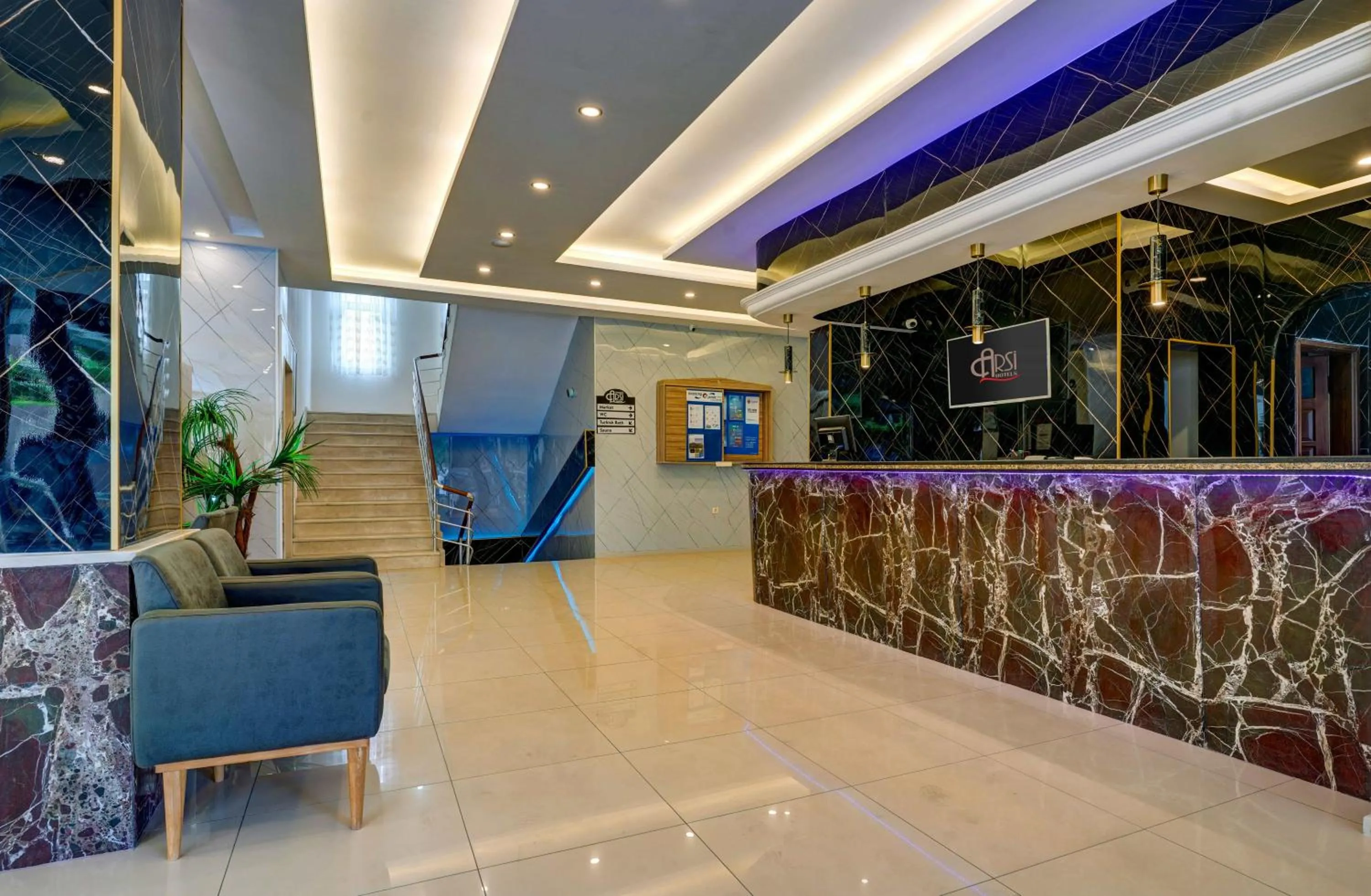 Lobby or reception in Kleopatra Arsi Hotel