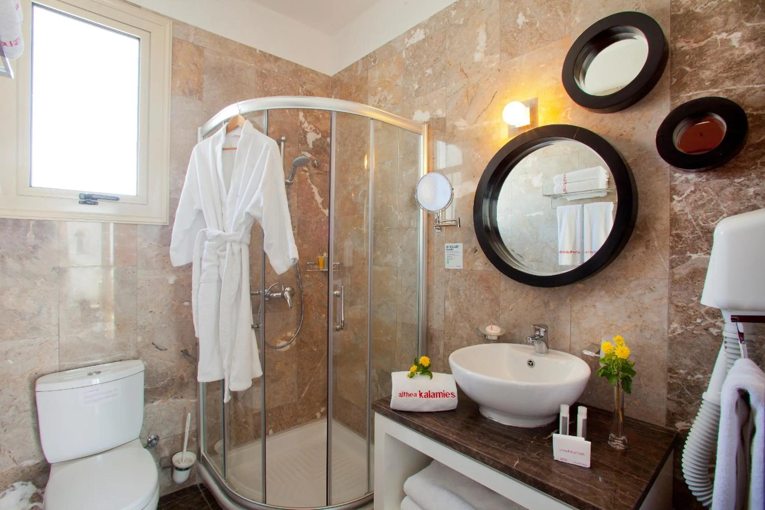 Shower in Althea Kalamies Luxury Villas