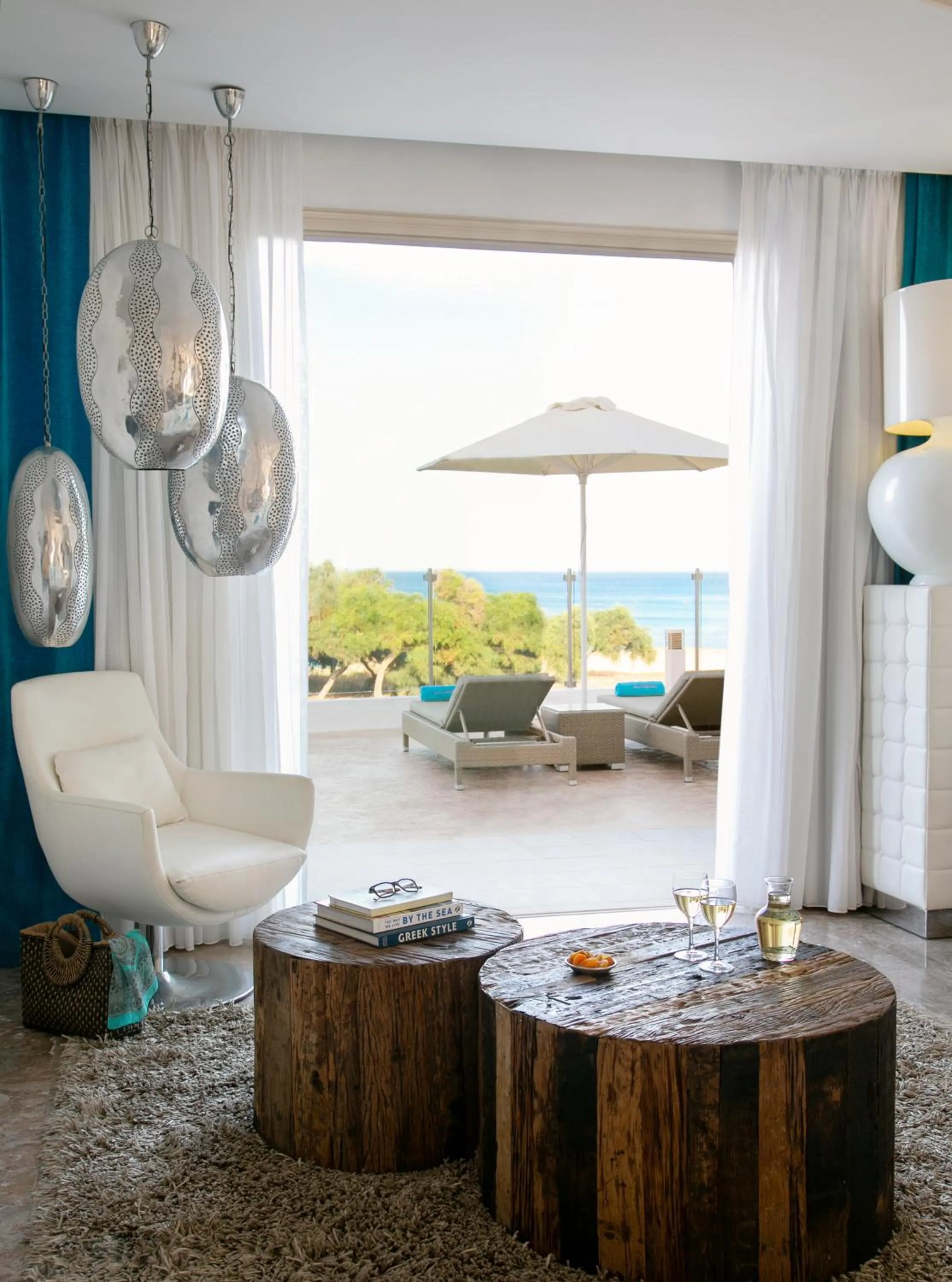 Patio in Althea Kalamies Luxury Villas