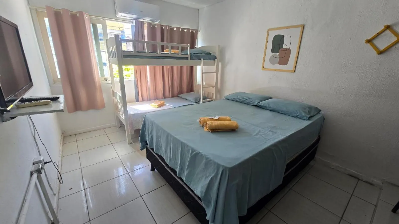 Bed in Casa da Esquina Pousada