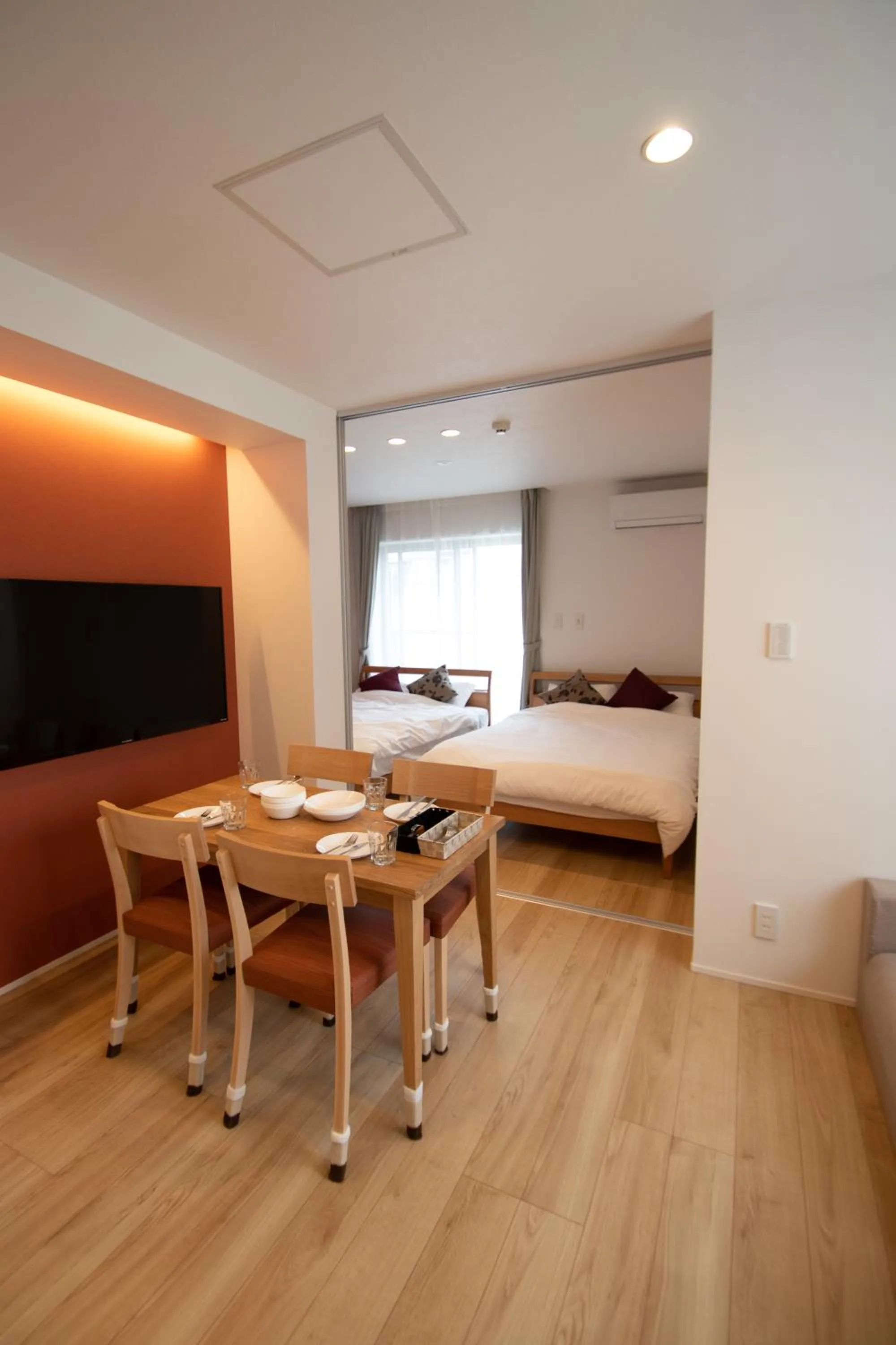 Bed in Apartment Hotel Tenjin TUMUGU