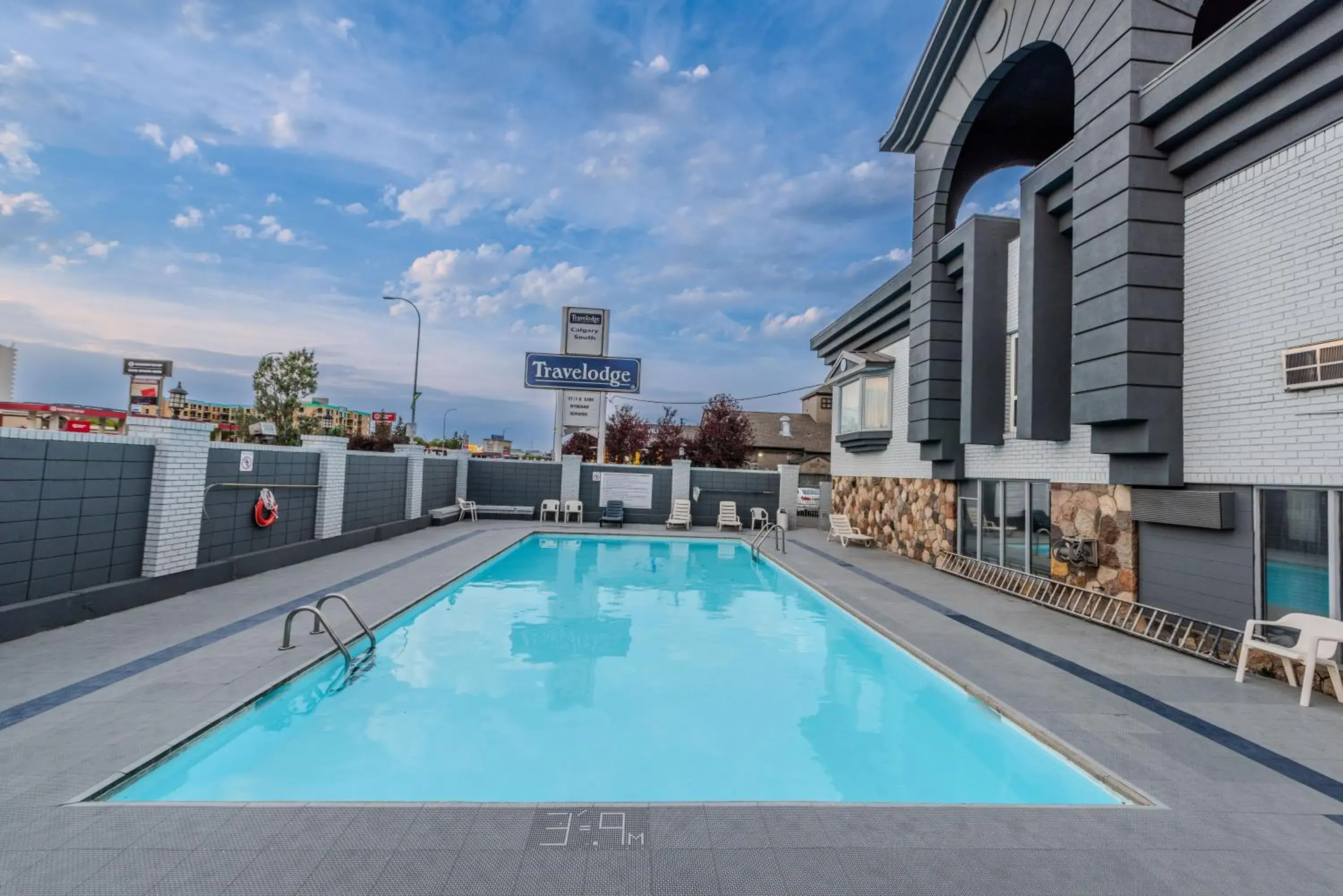 Pool view in Travelodge by Wyndham Calgary South Pool view in Travelodge by Wyndham Calgary South