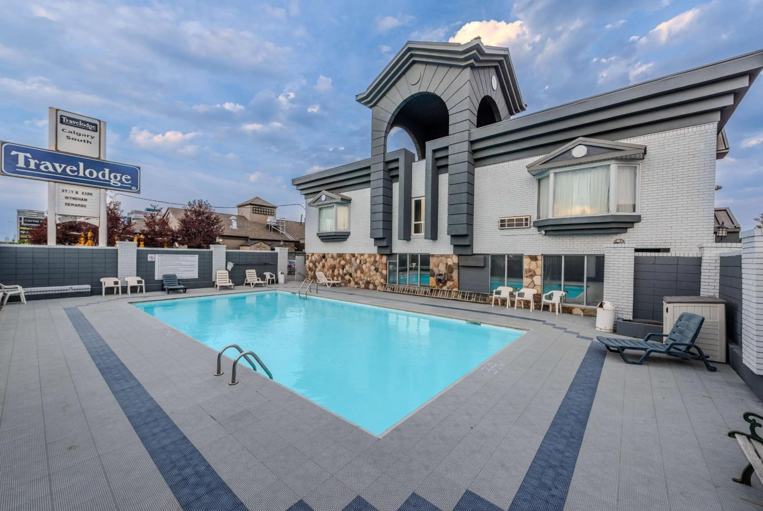 Pool view in Travelodge by Wyndham Calgary South