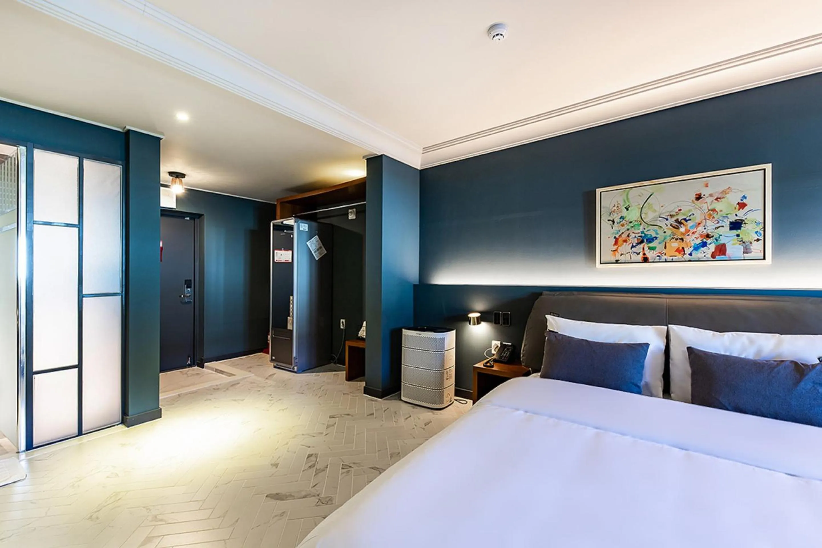 Bed in Brown Dot Hotel Gyeongju