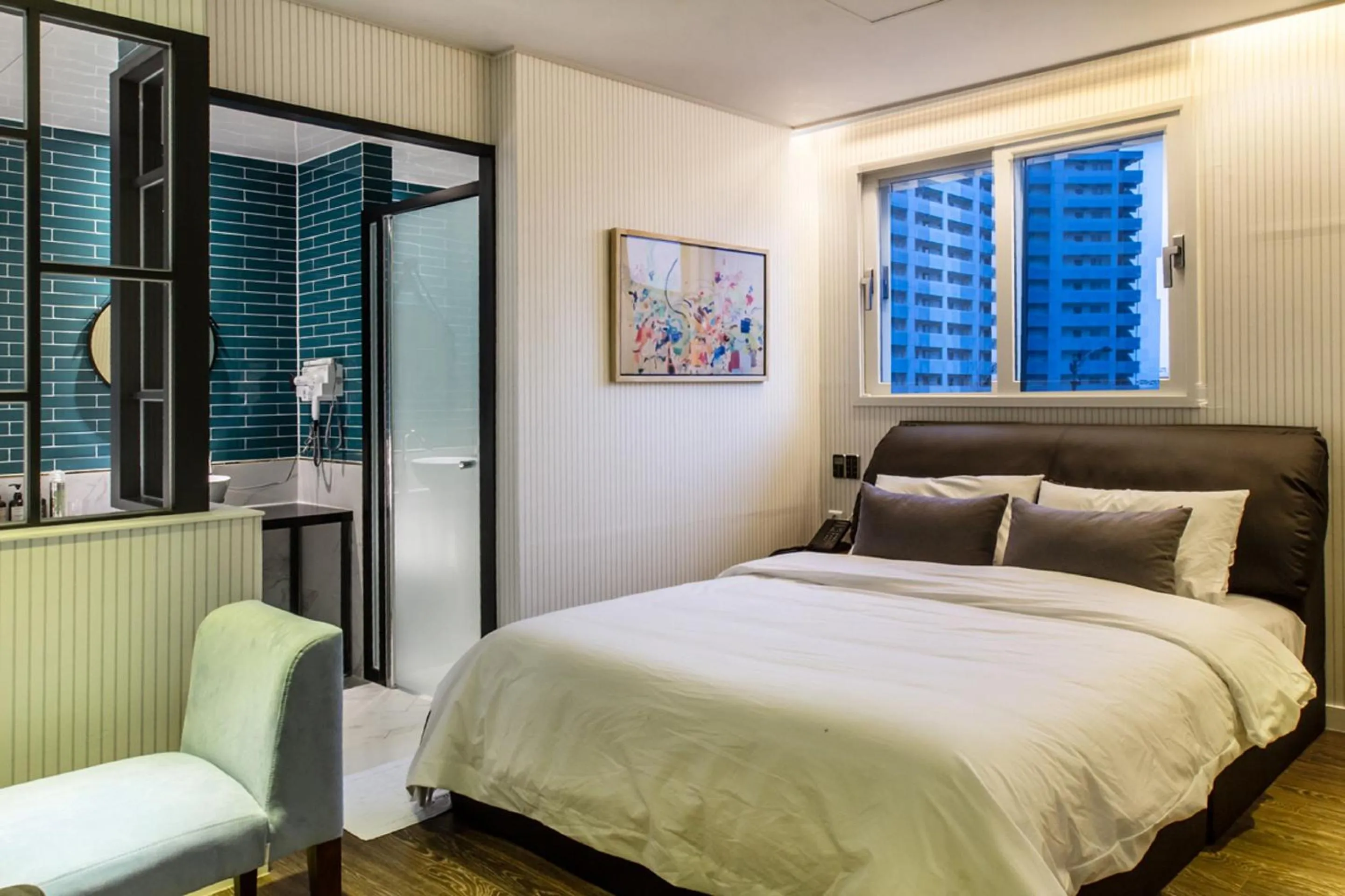 Bed in Brown Dot Hotel Gyeongju