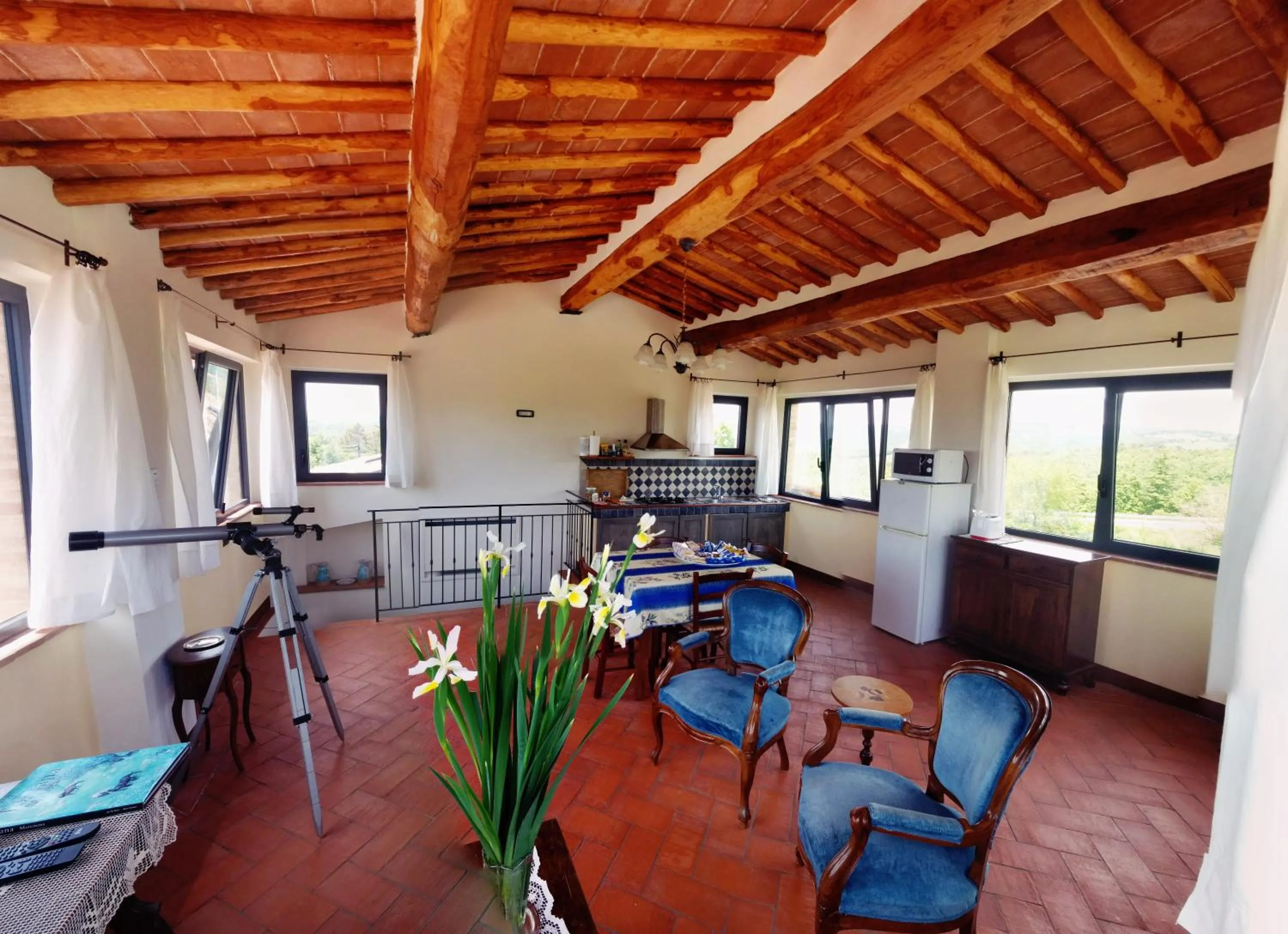 Dining area in La Fornace di San Galgano