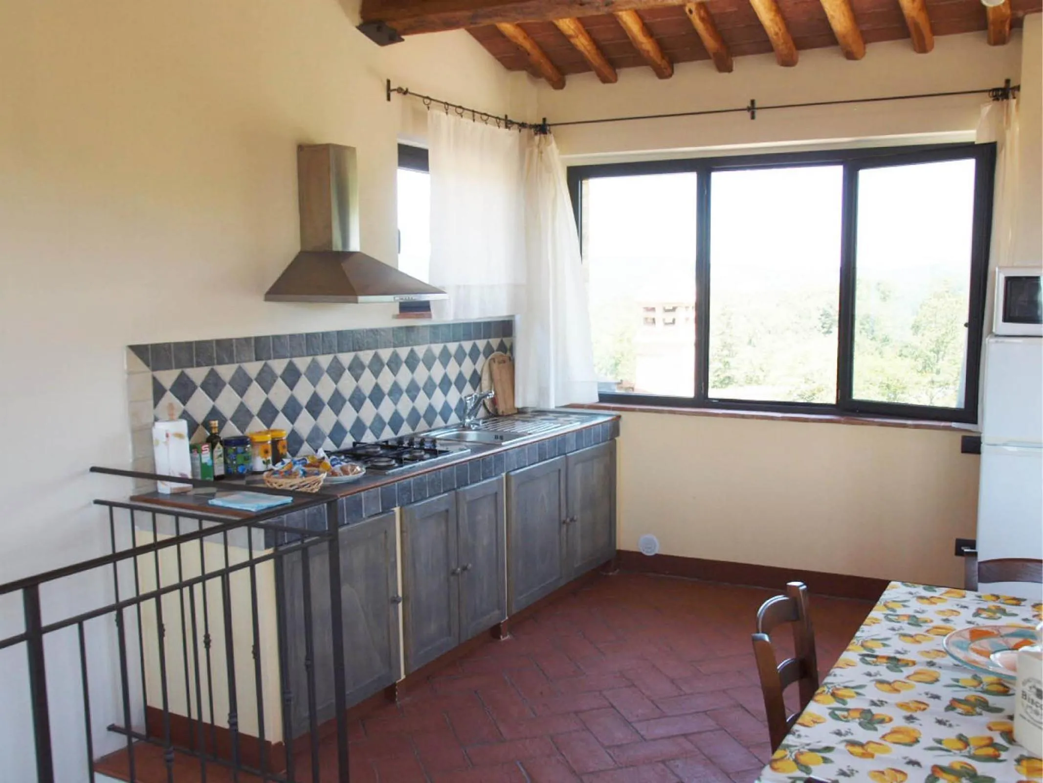 Kitchen or kitchenette, Bed in La Fornace di San Galgano