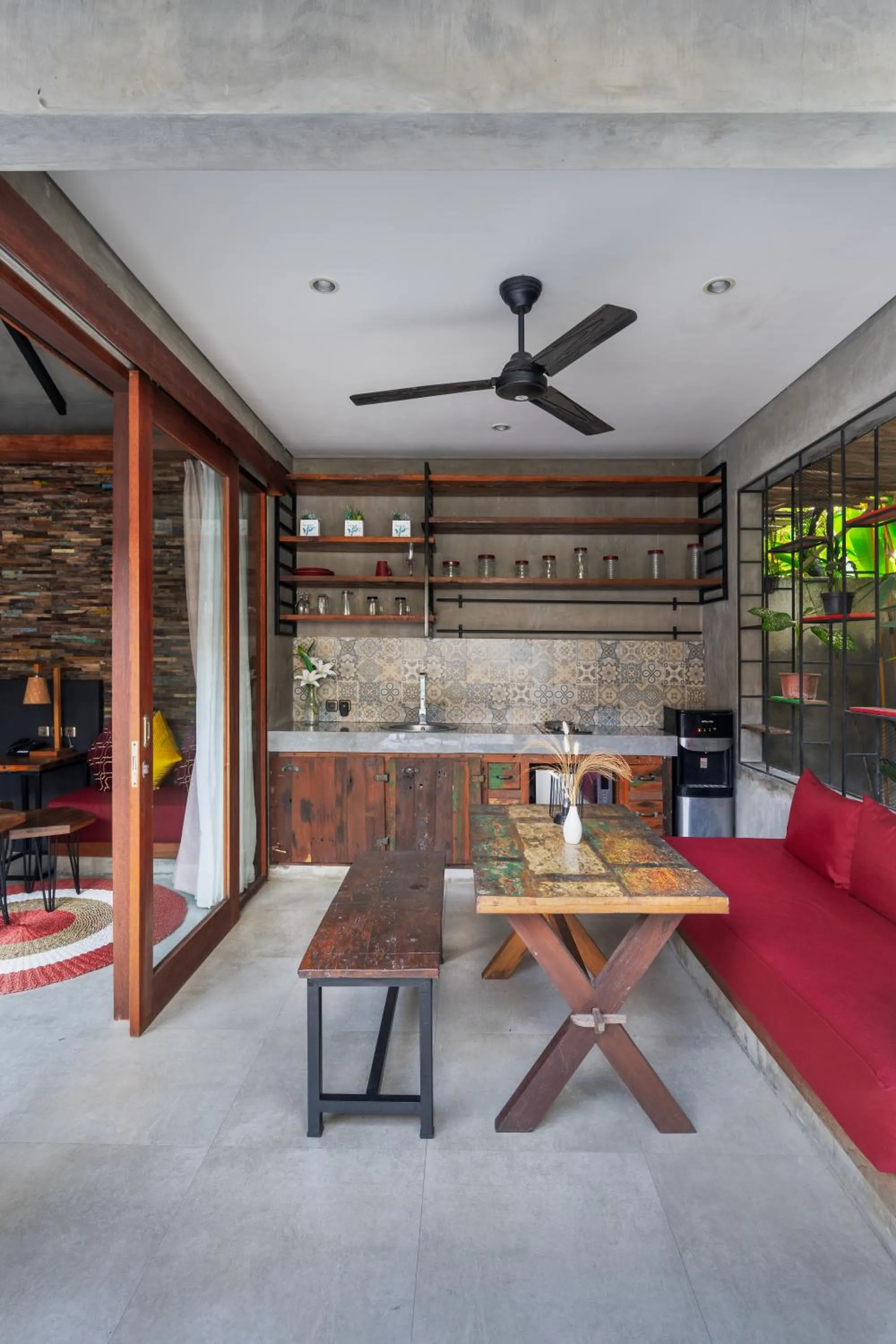 Seating area in Vinna Villa Seminyak by The Wina Resorts