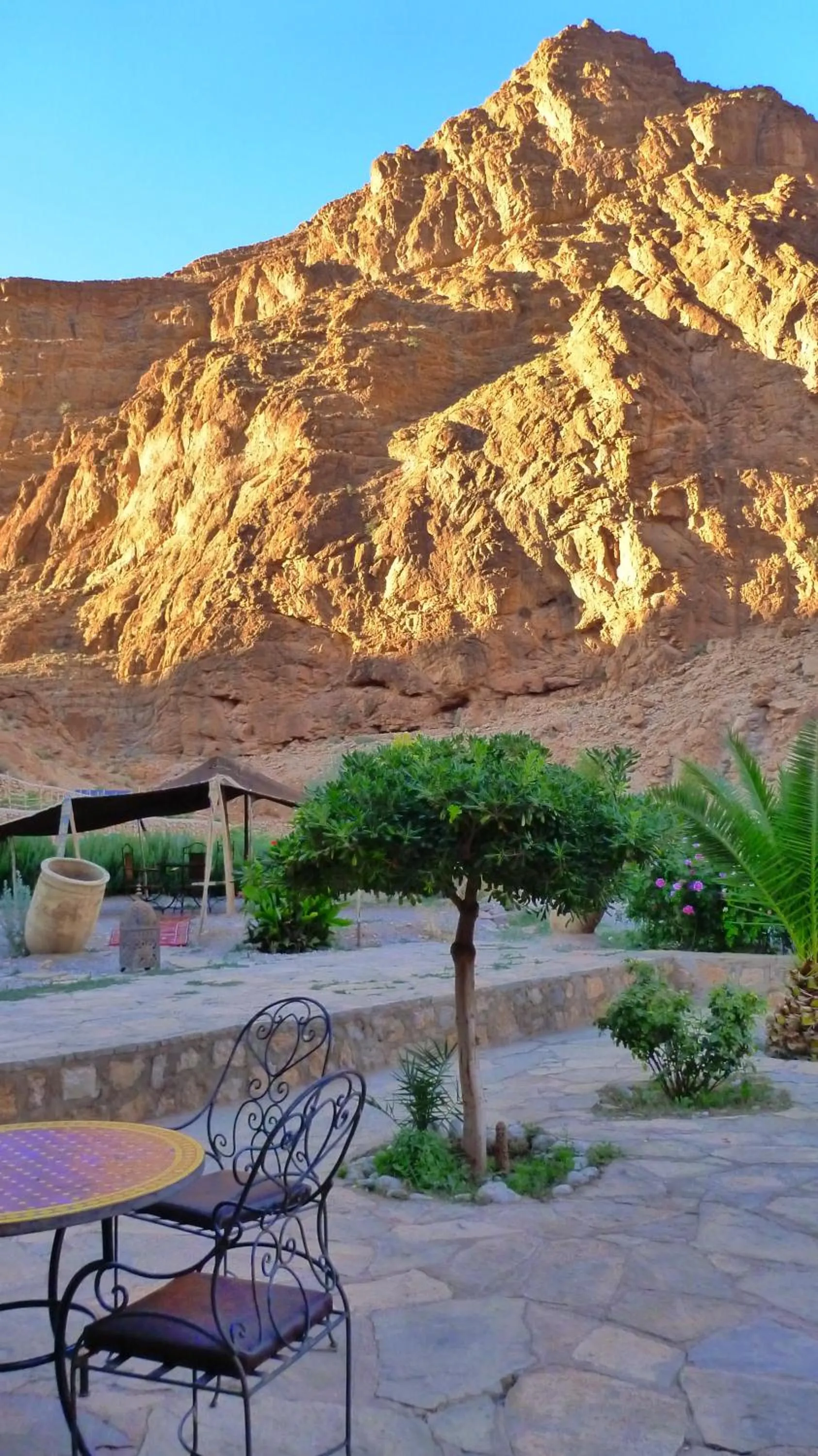 Balcony/Terrace in Auberge Le Festival Todra Gorge