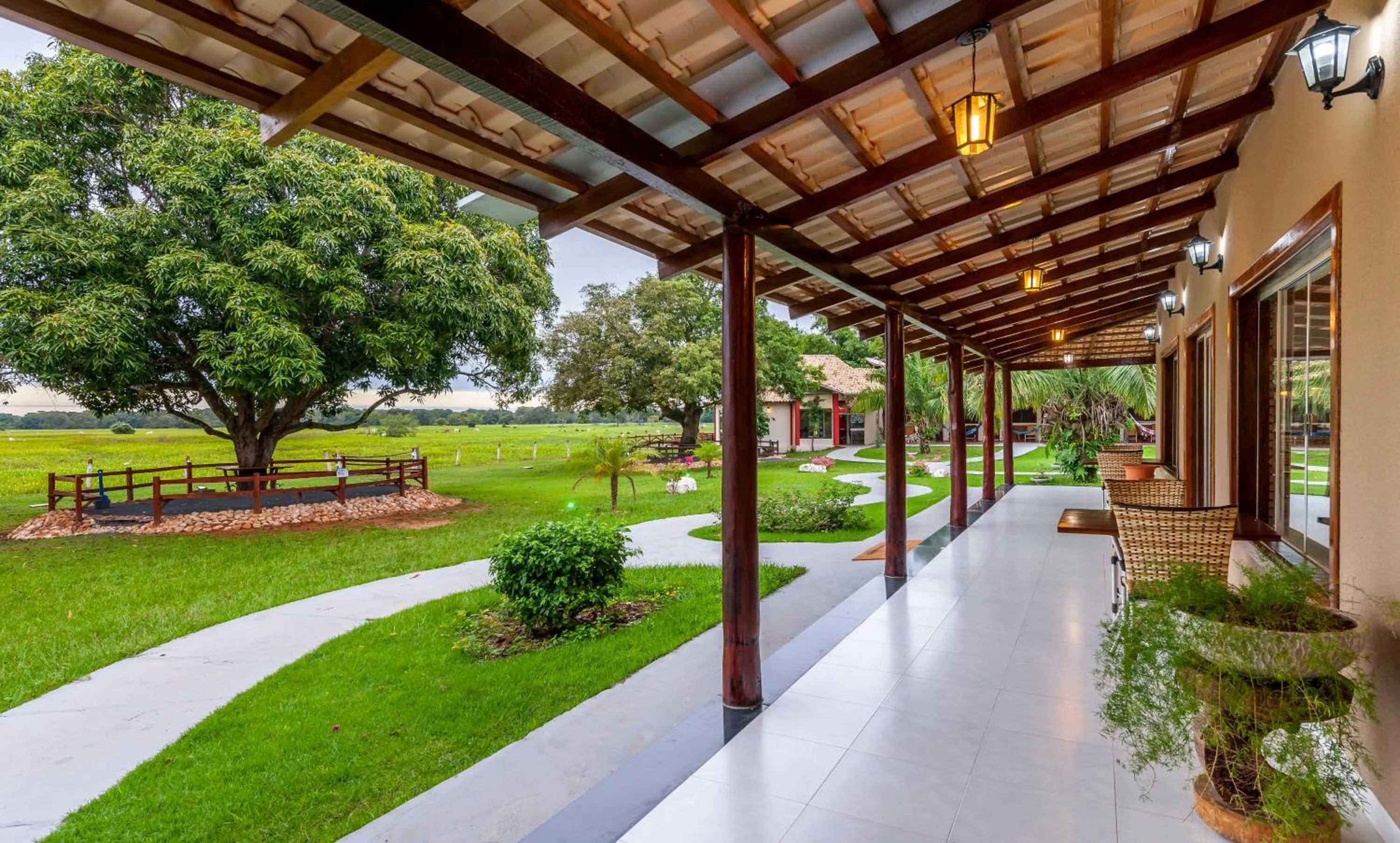 Patio in Pousada Piuval