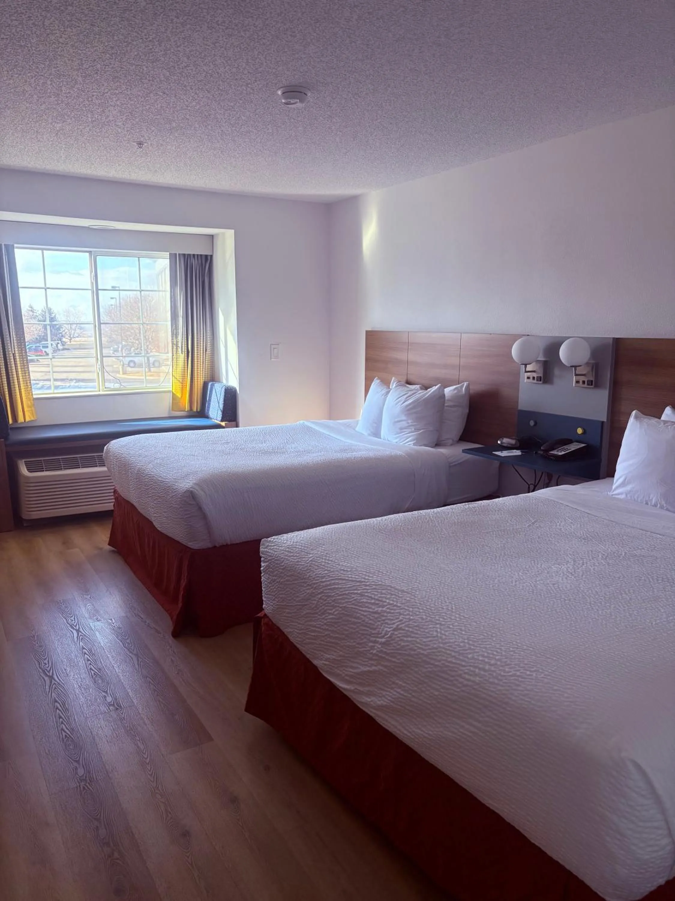 Bed in Microtel Inn & Suites by Wyndham Denver Airport