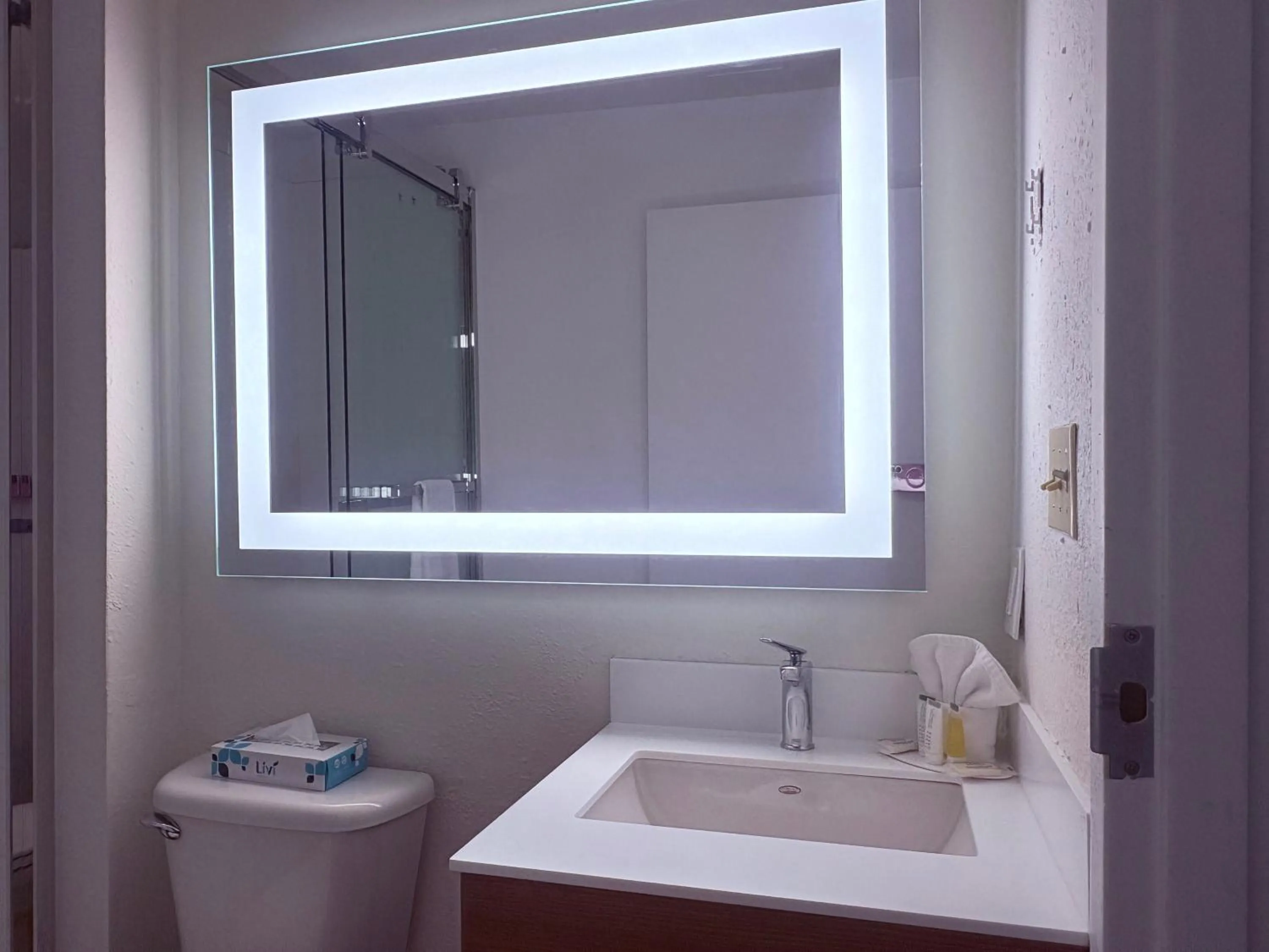 Bathroom in Microtel Inn & Suites by Wyndham Denver Airport