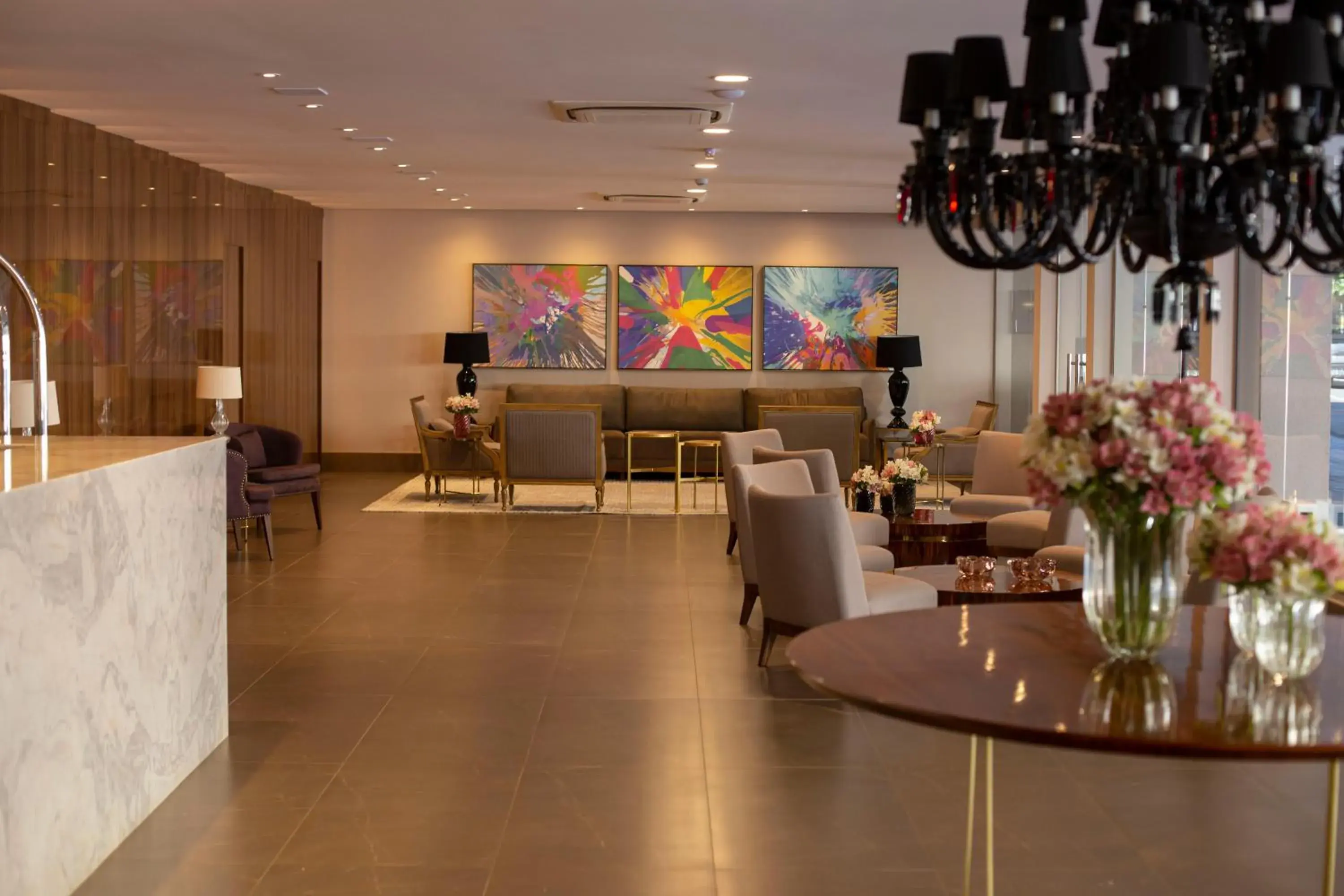 Lobby or reception in Hotel Florença Lobby or reception in Hotel Florença