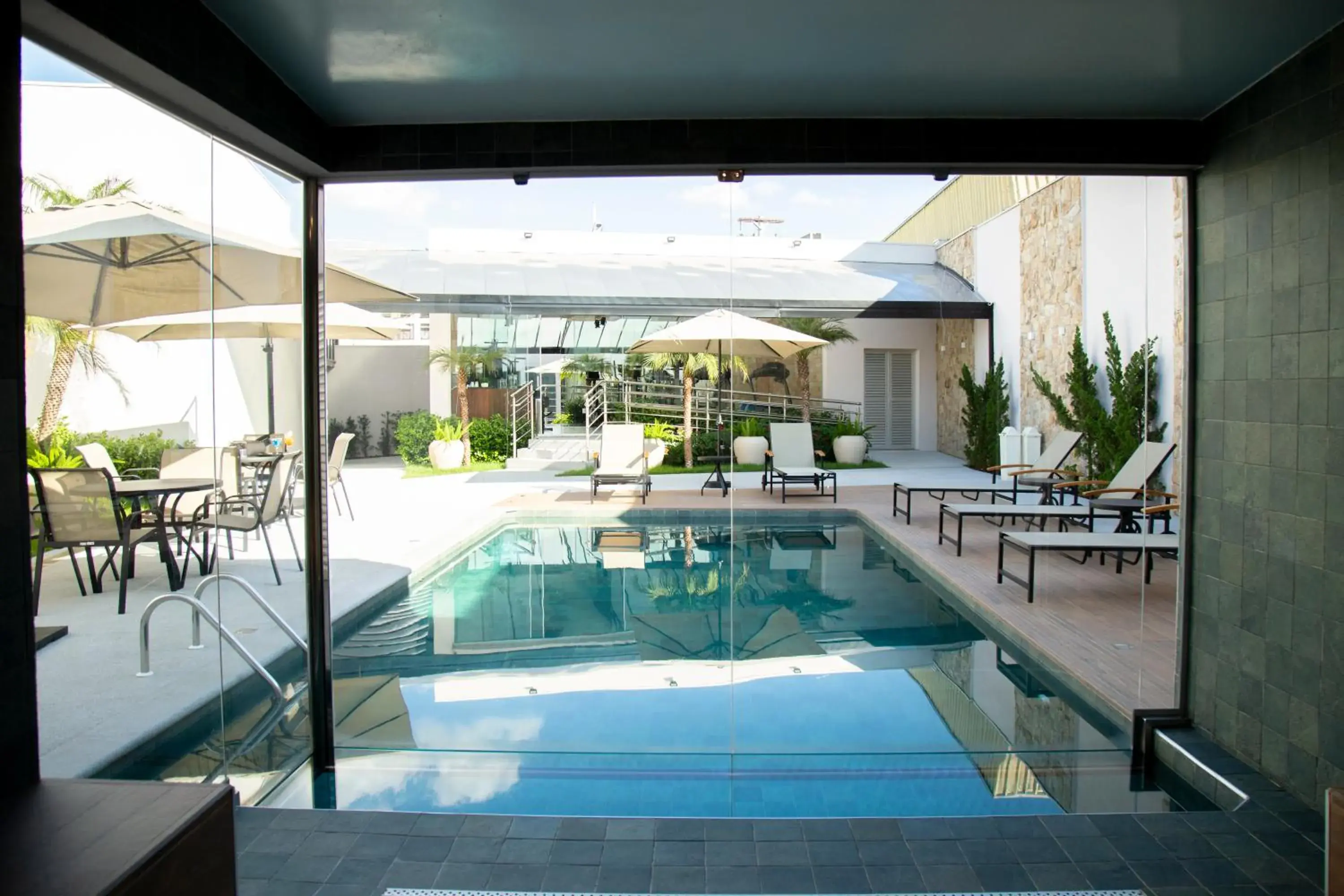 Pool view in Hotel Florença Pool view in Hotel Florença