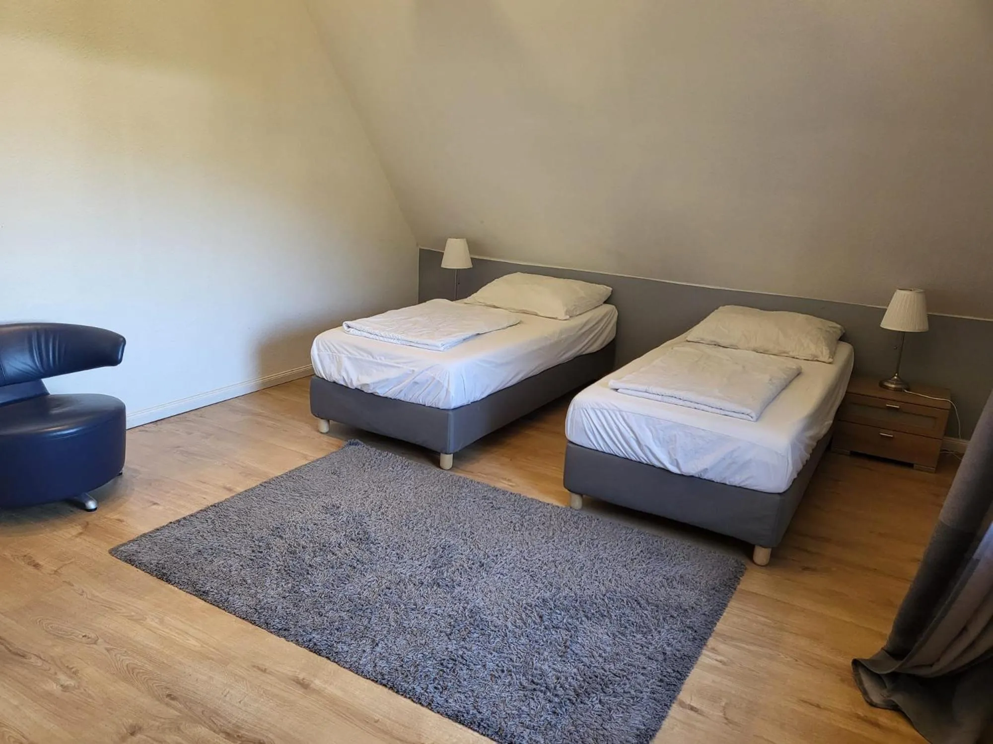 Bed in Ferienhaus Strandoase