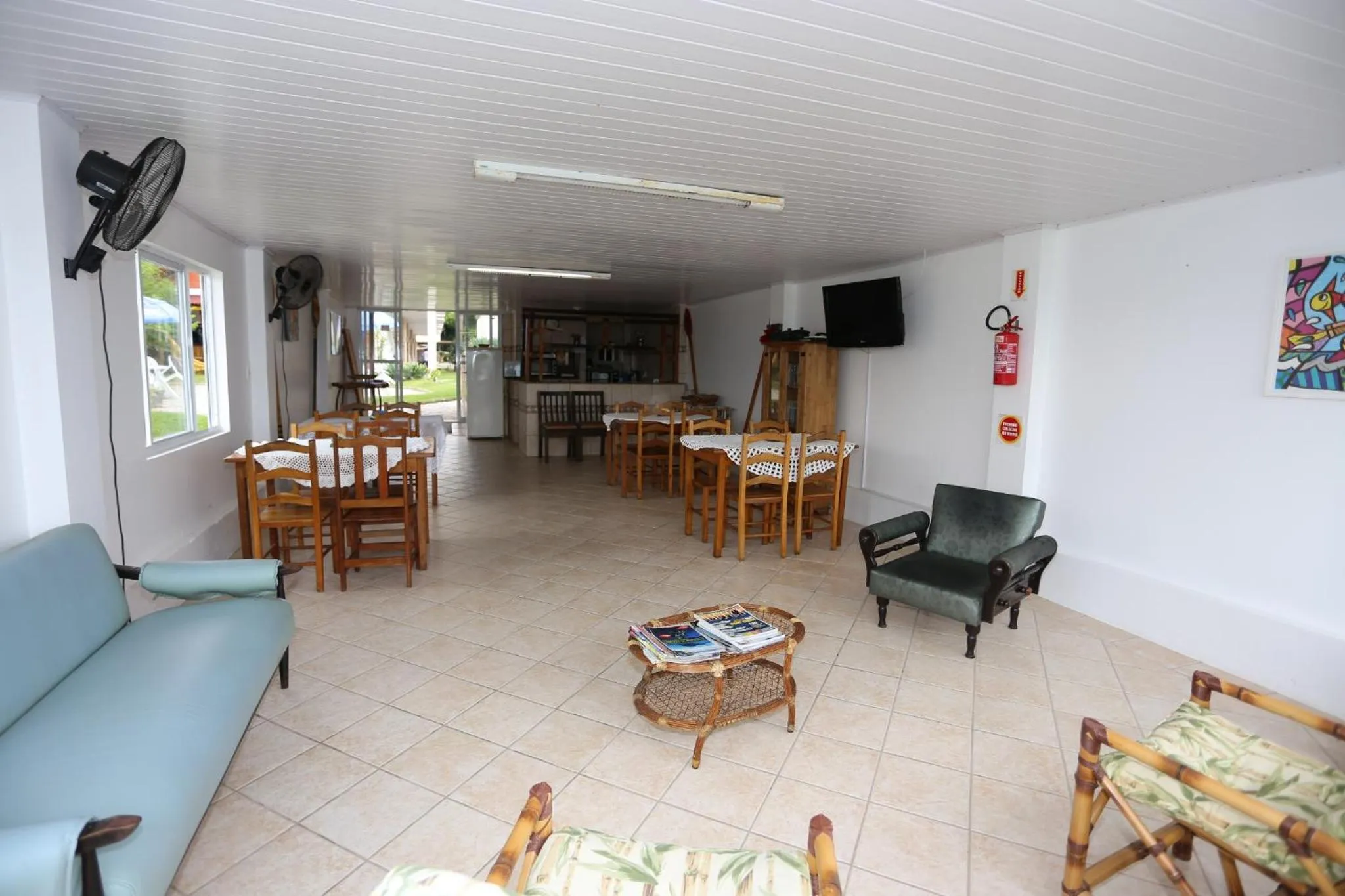 Seating area in Pousada Oceânica