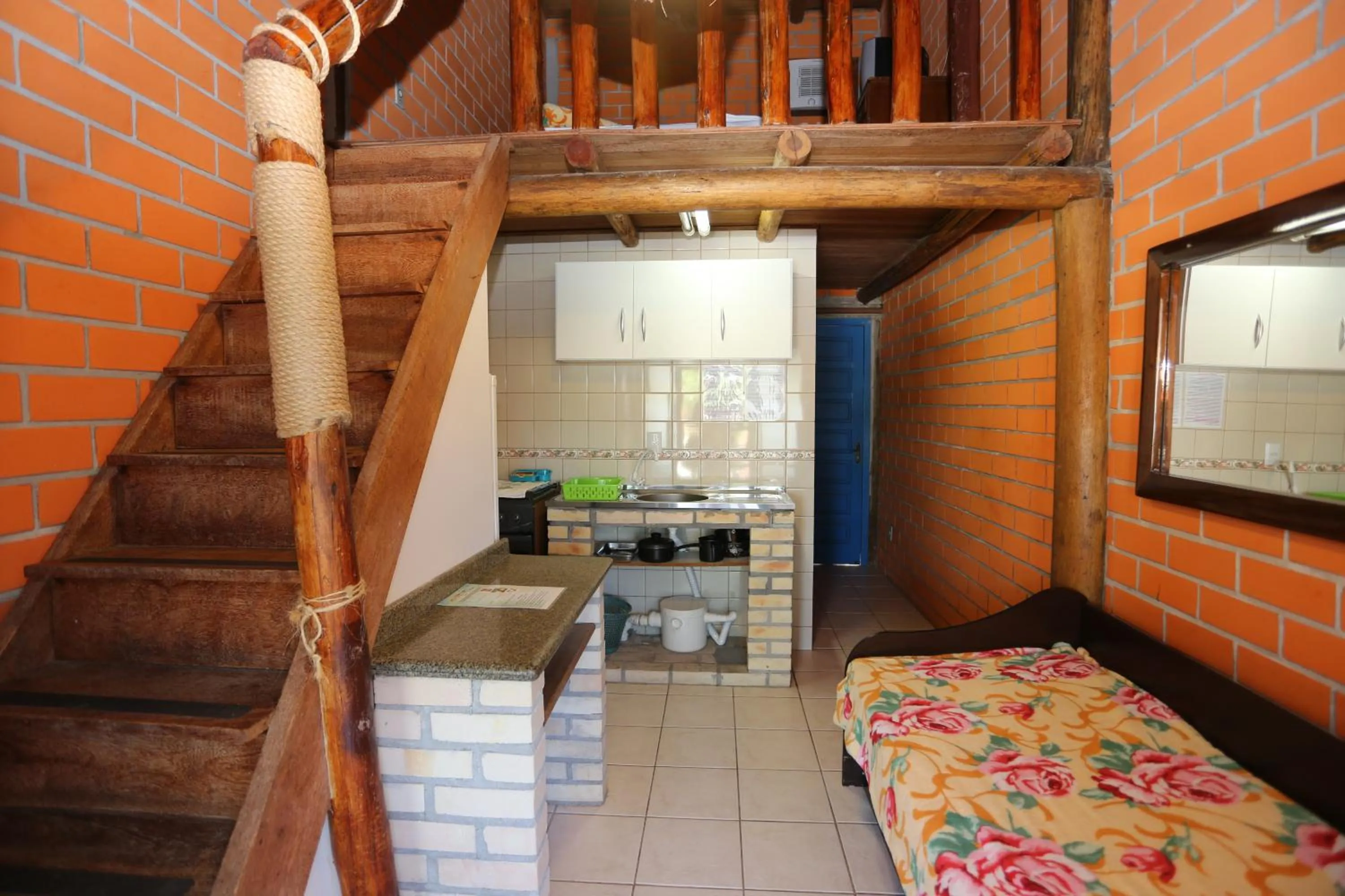 Kitchen or kitchenette in Pousada Oceânica