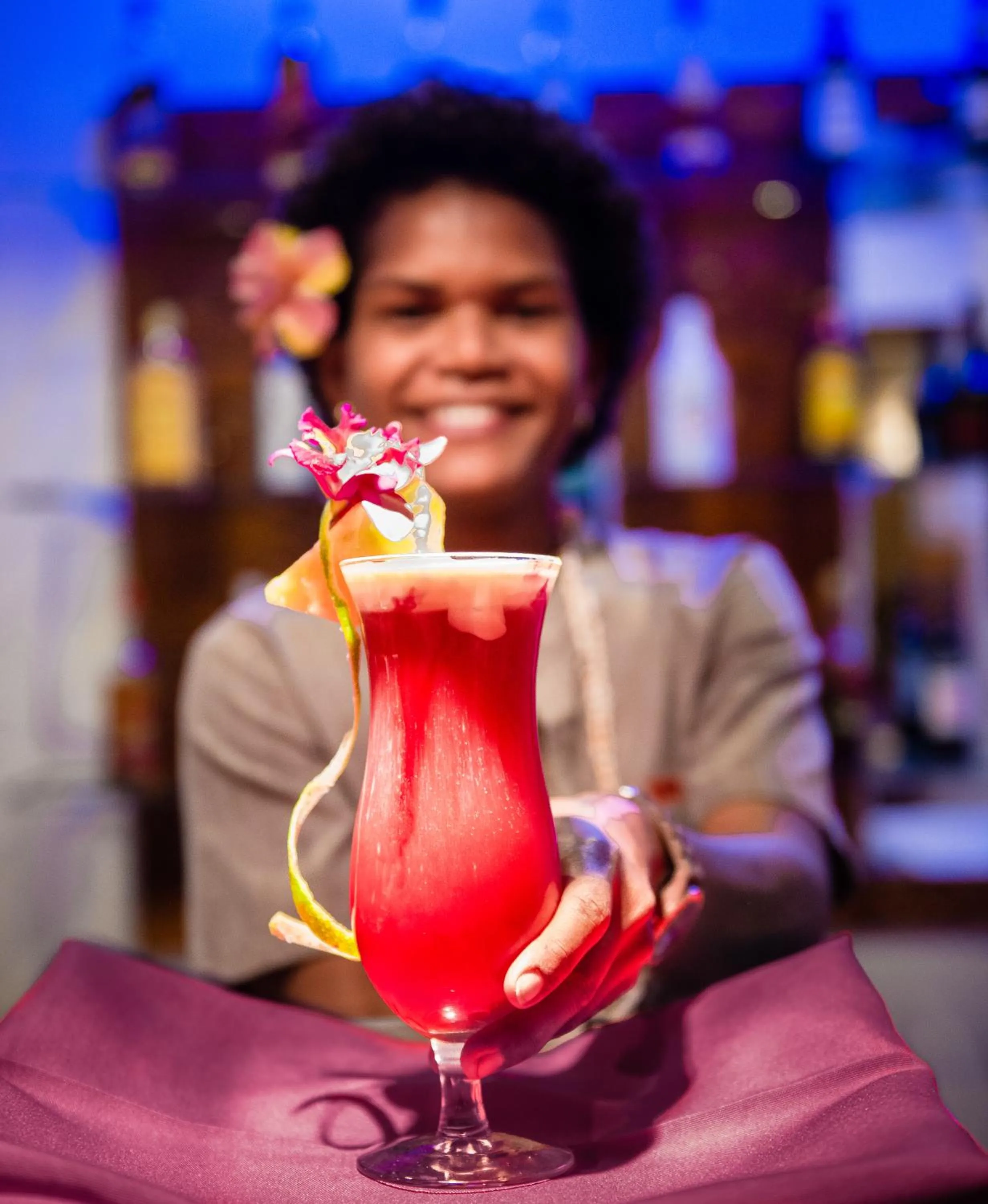 Drinks in Tanoa Rakiraki Hotel