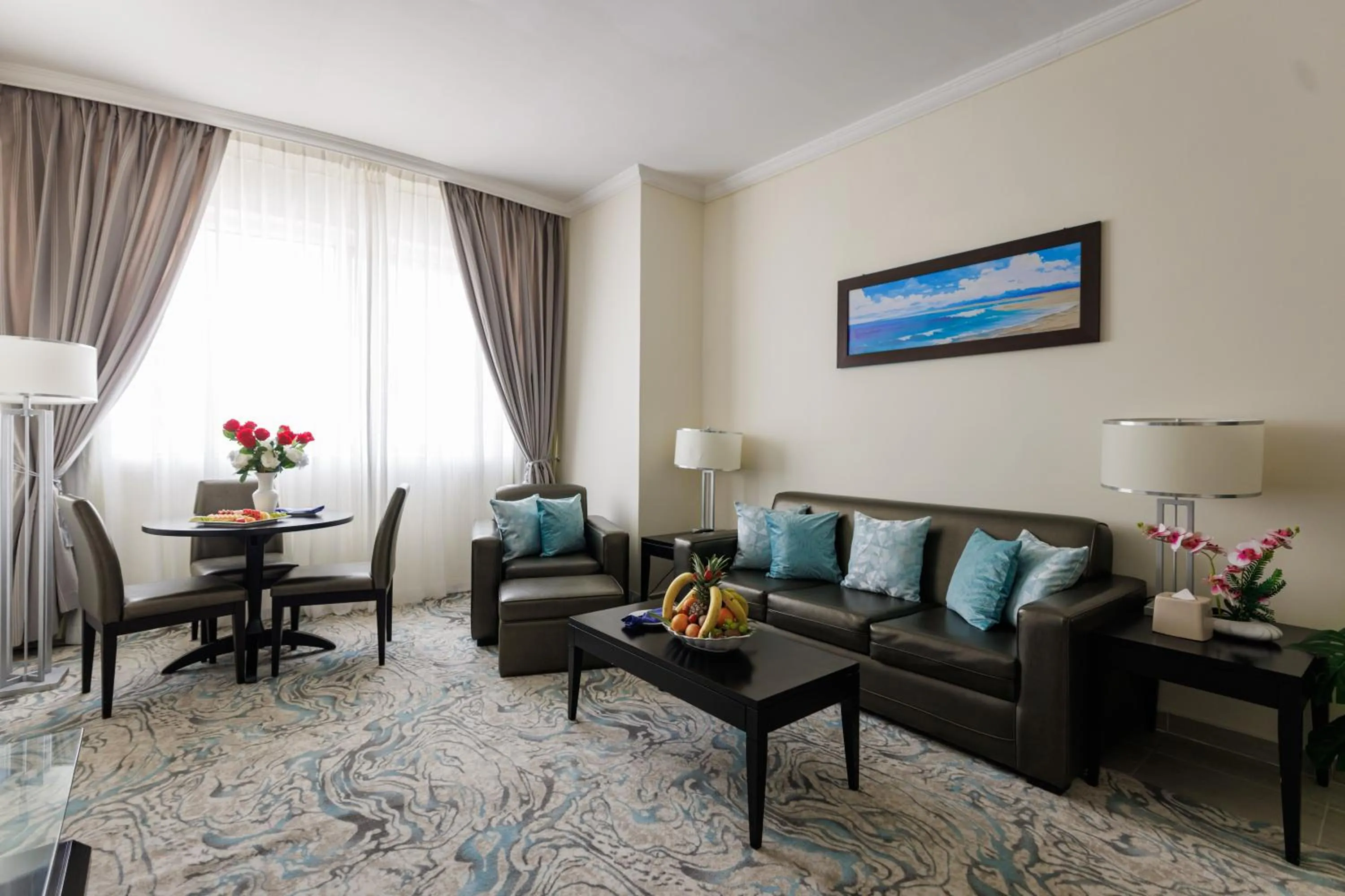 Living room in The Royal Riviera Hotel Doha