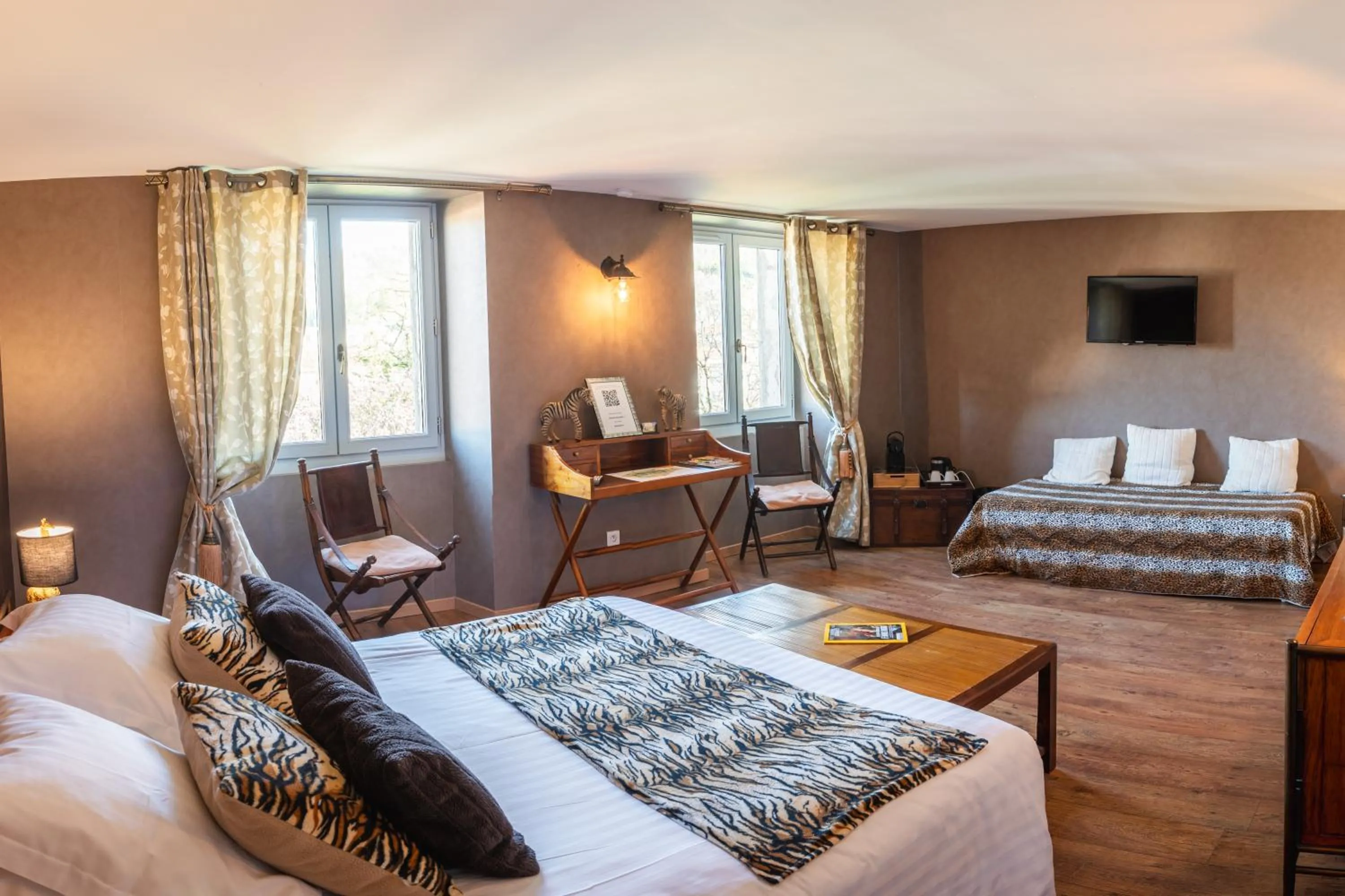 Bed in Maison d'hôtes "Les Jardins de Mazamet"