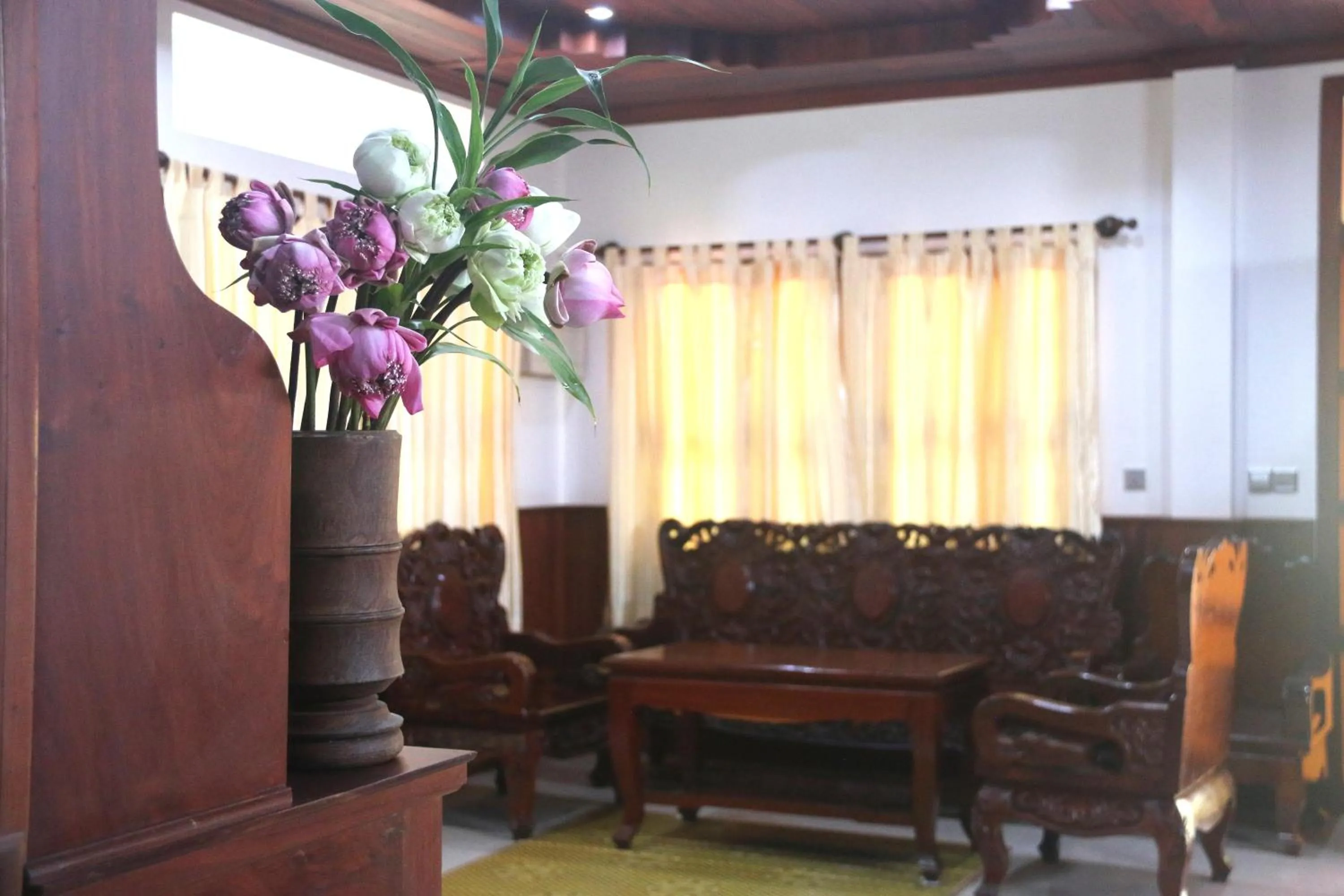 Living room in Shining Angkor Apartment Hotel