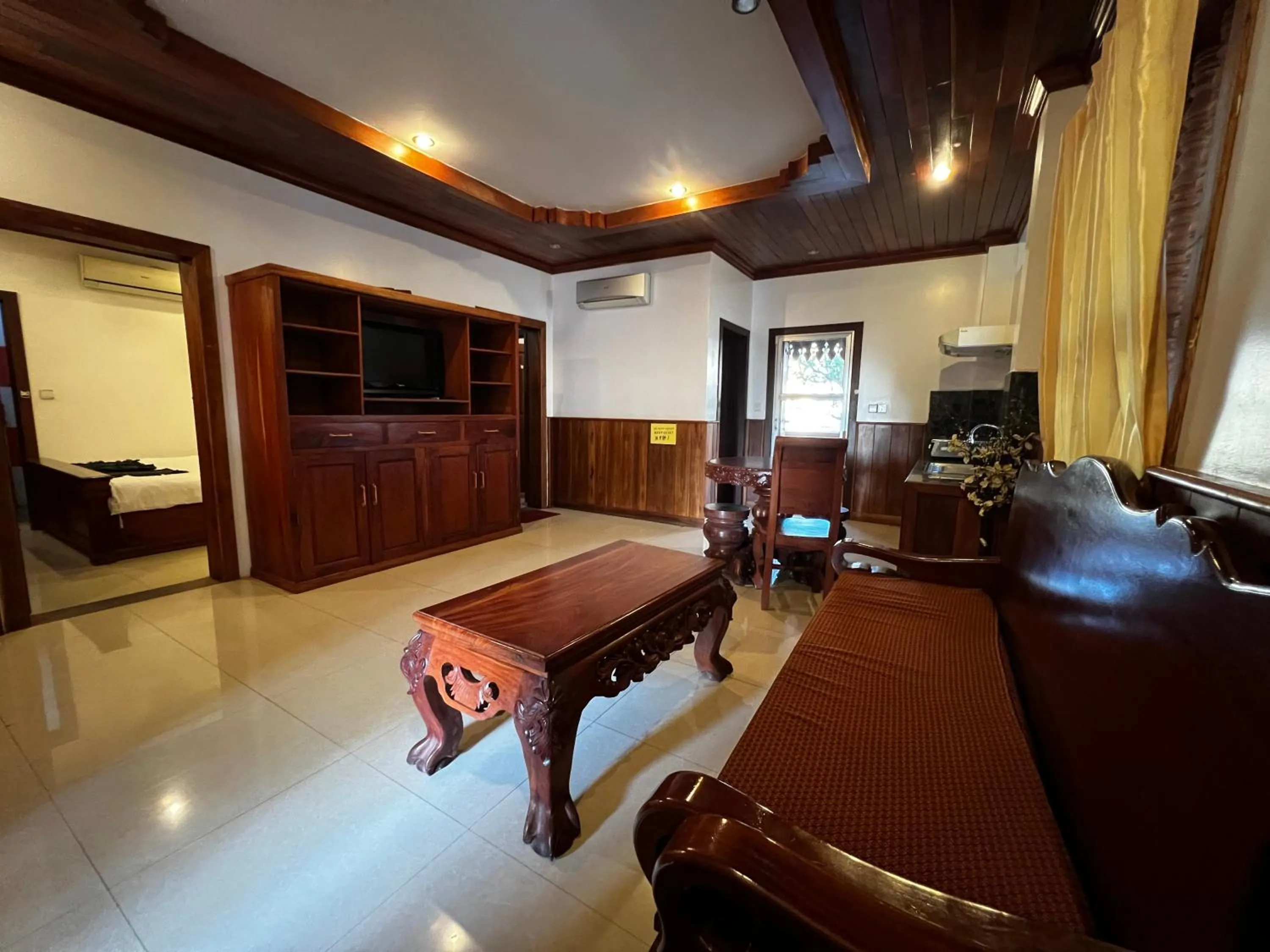 Seating area in Shining Angkor Apartment Hotel