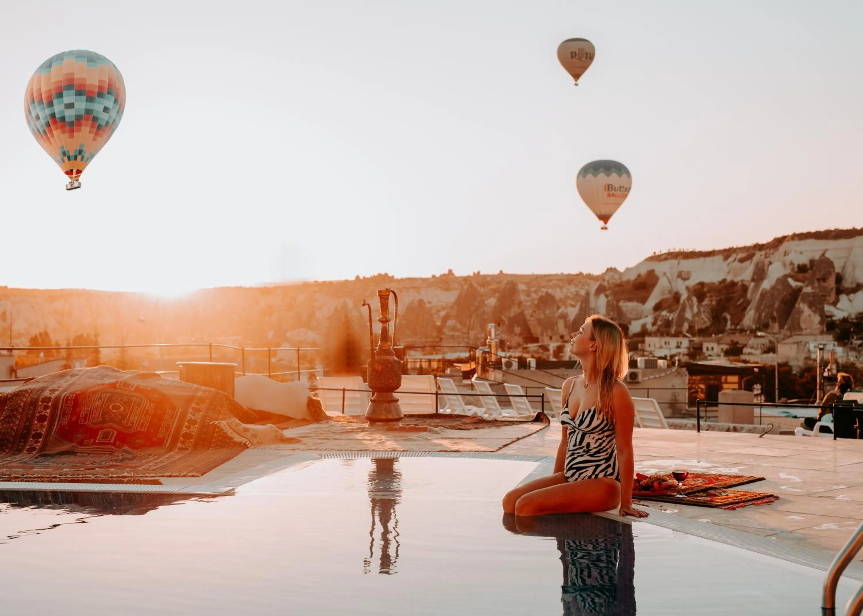 People in Cappadocia Caves Hotel