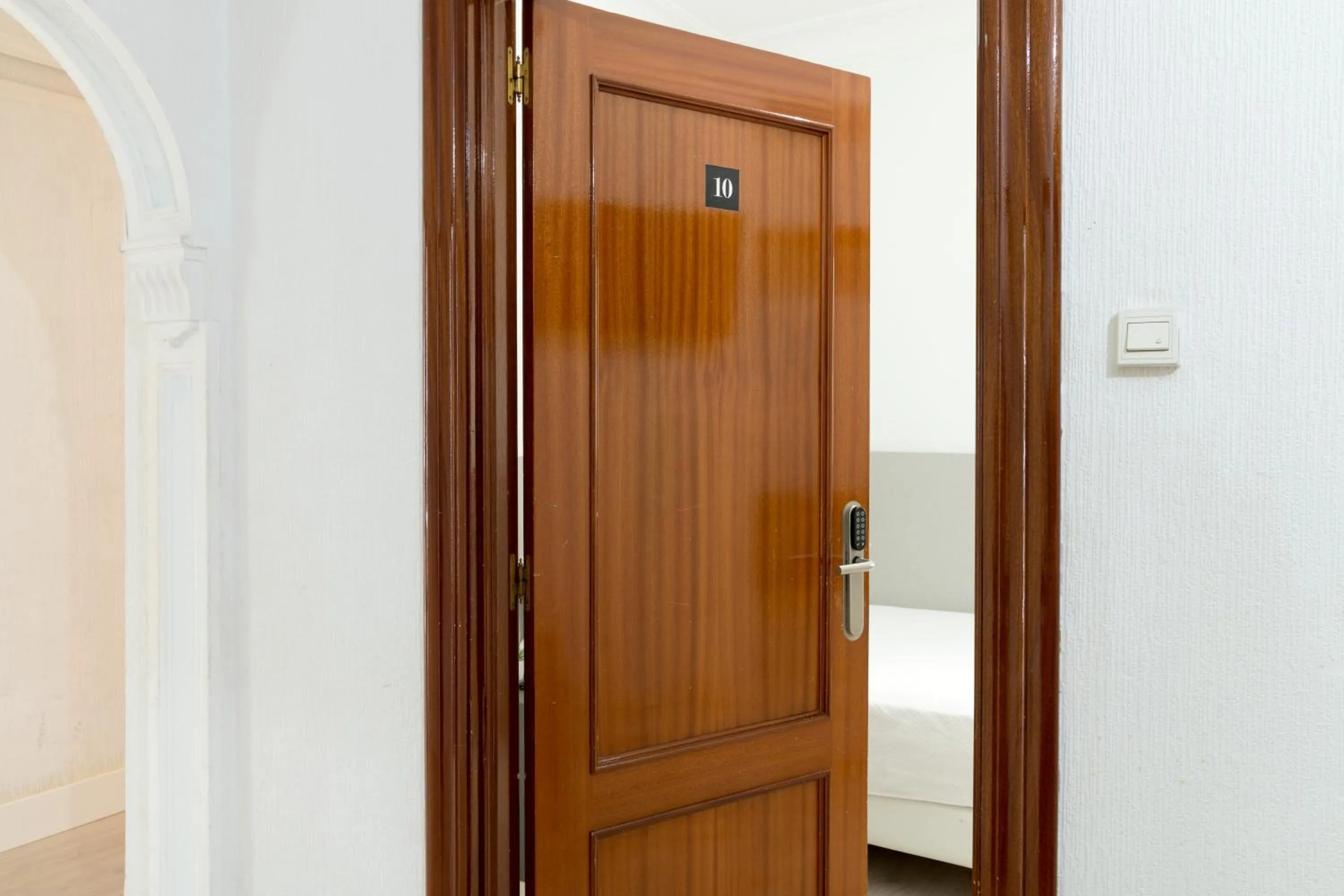 Bed in Pensión Arias