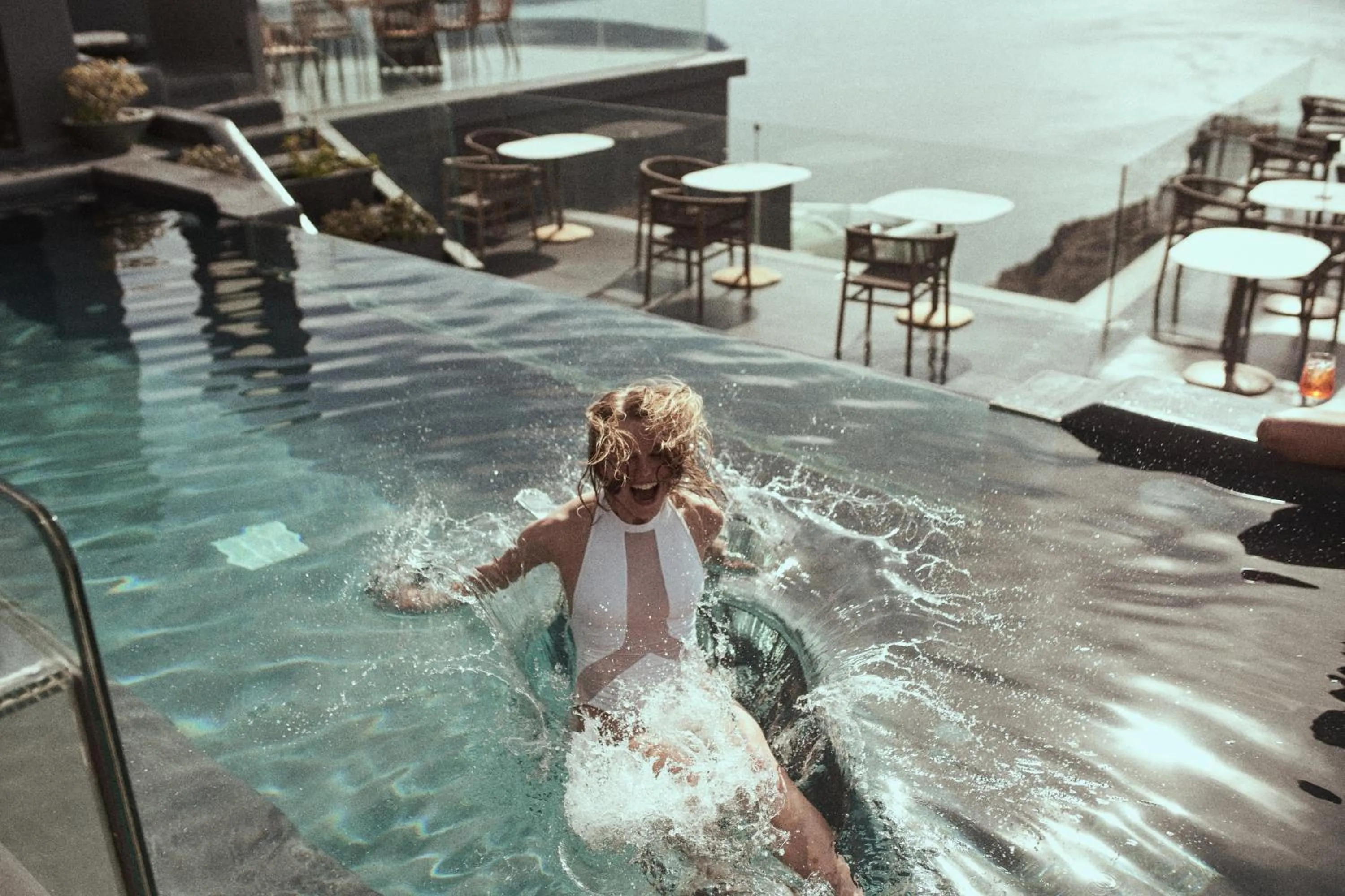 Swimming pool in Kivotos Santorini - Preferred Hotels & Resorts