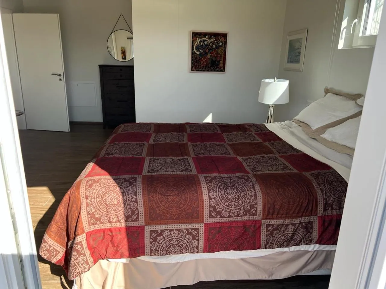 Bed in Lækjarkot Rooms and Cottages with Kitchen