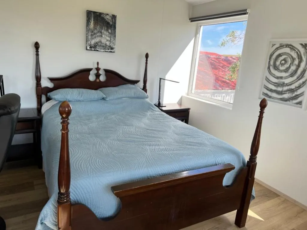 Bed in Lækjarkot Rooms and Cottages with Kitchen