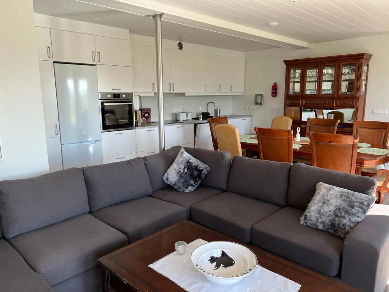 Kitchen or kitchenette in Lækjarkot Rooms and Cottages with Kitchen