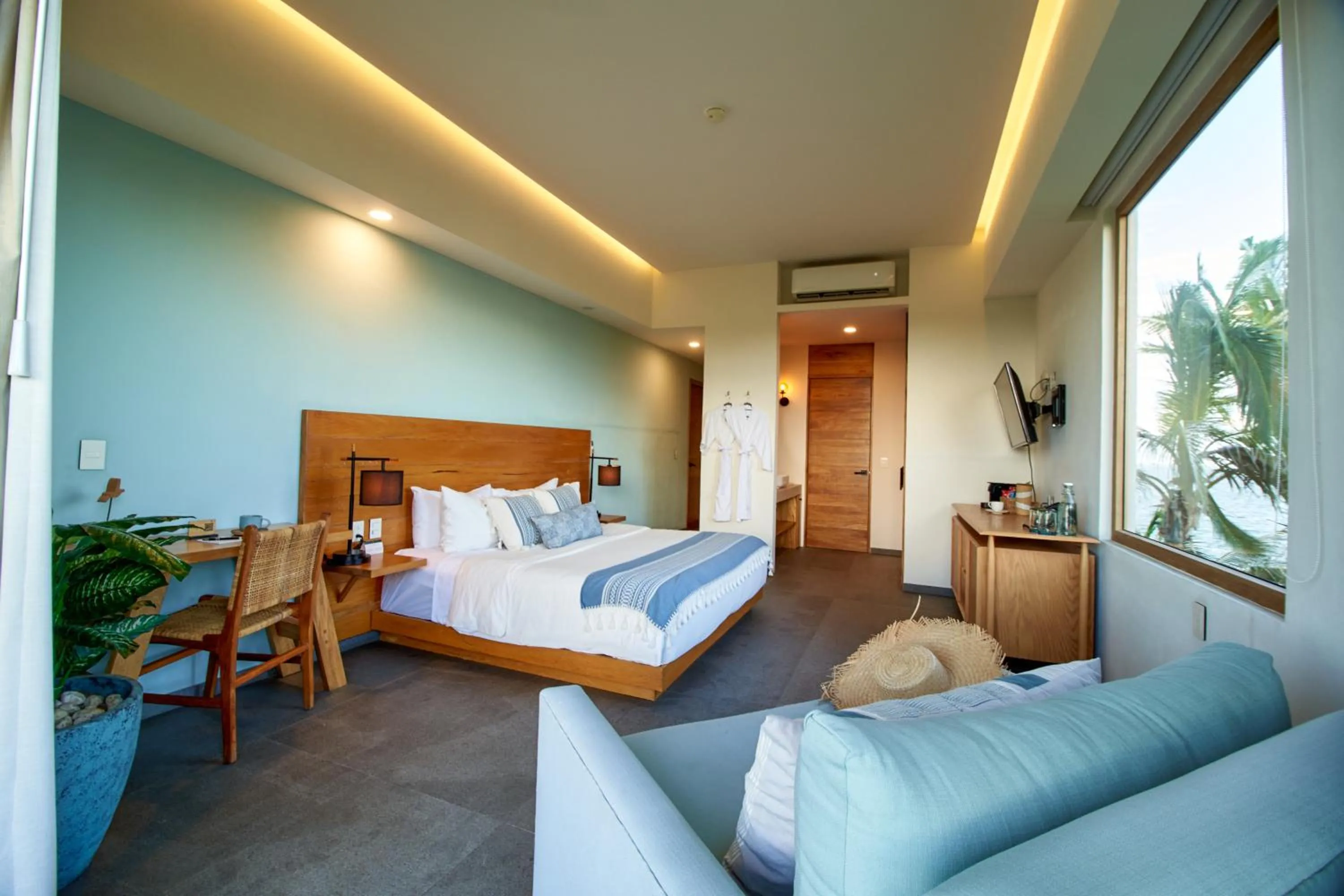 Bed in Hotel Basalto