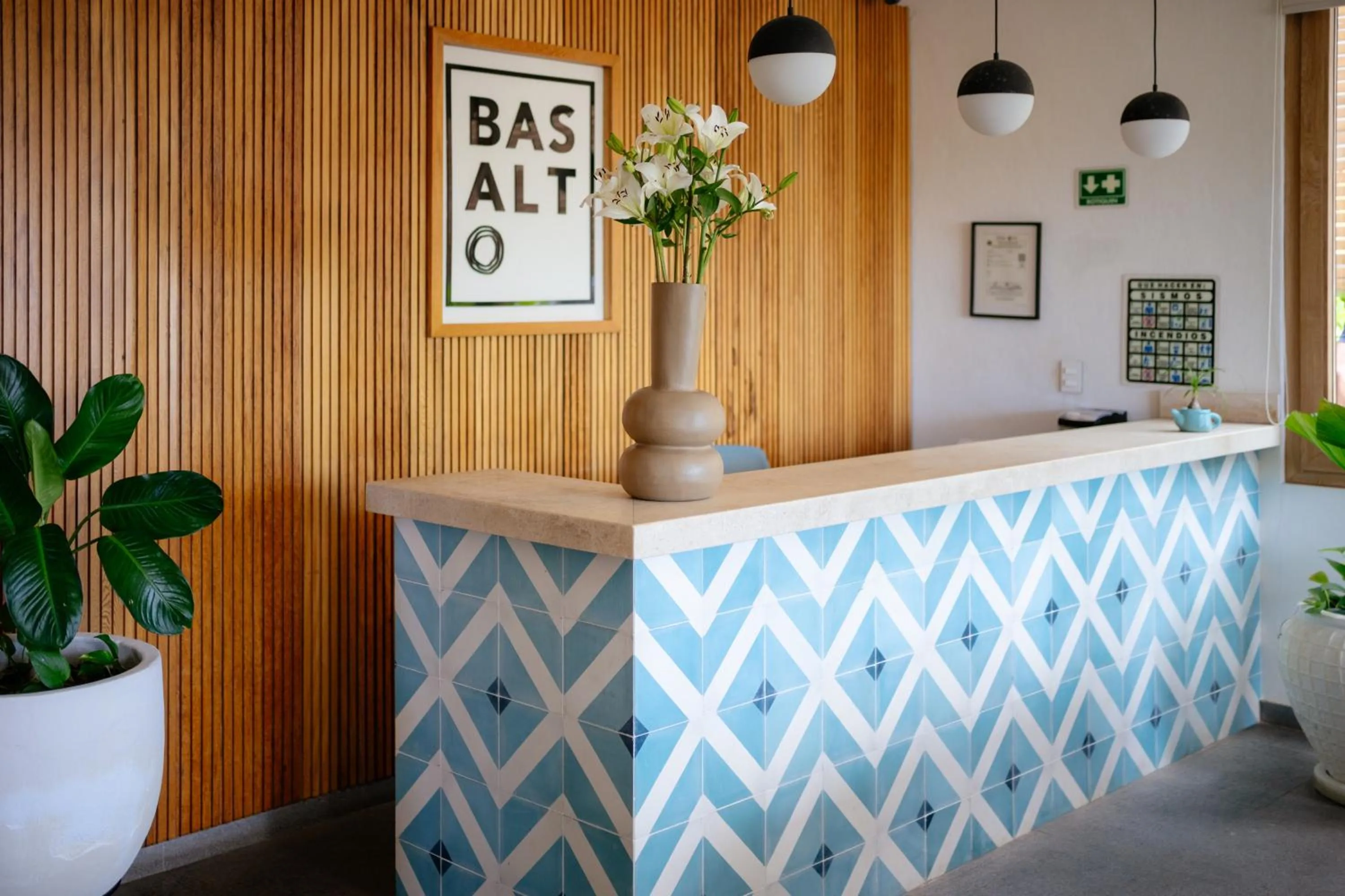 Lobby or reception in Hotel Basalto