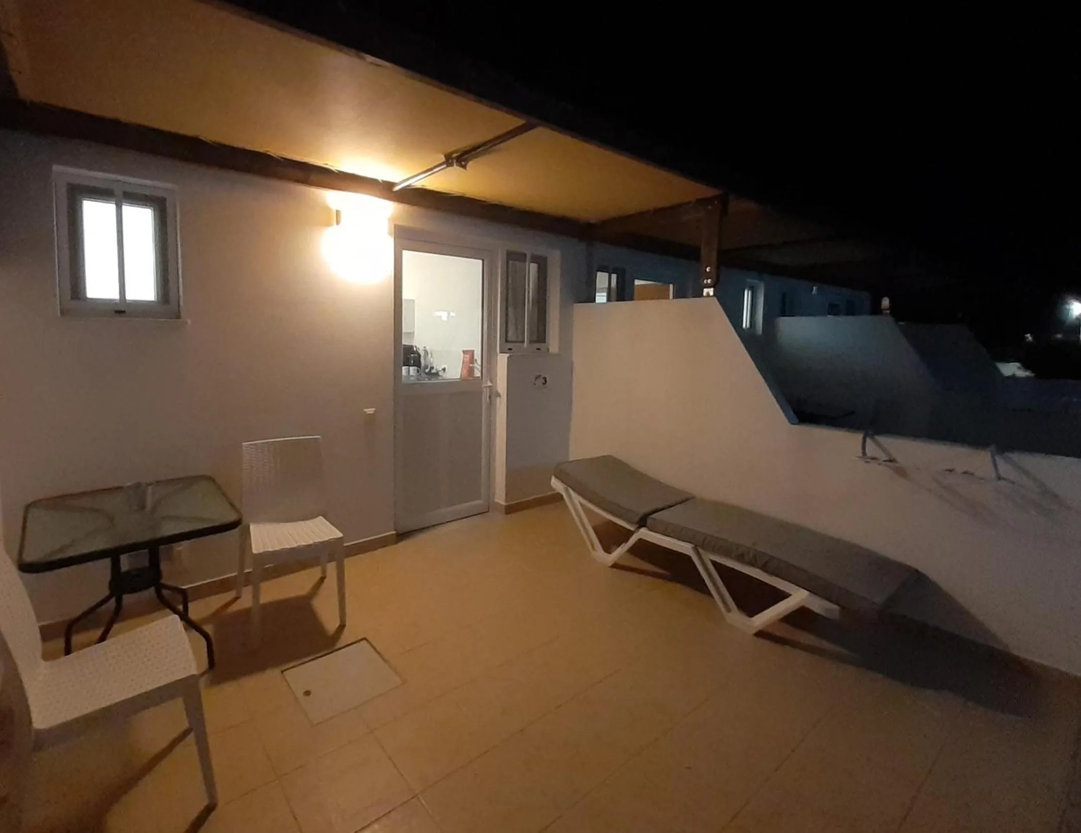 Patio in Delphini Studios - for the disabled