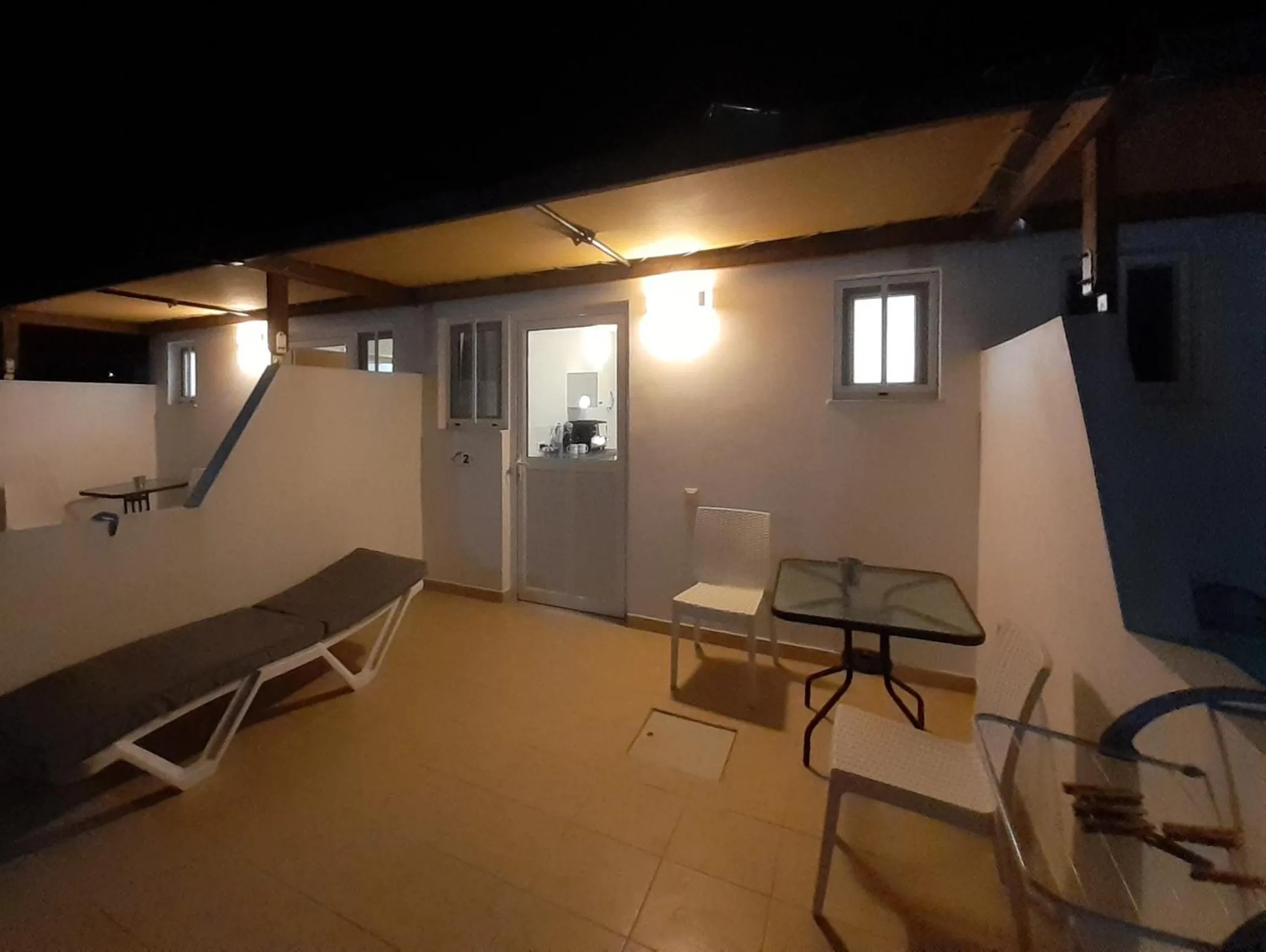 Patio in Delphini Studios - for the disabled