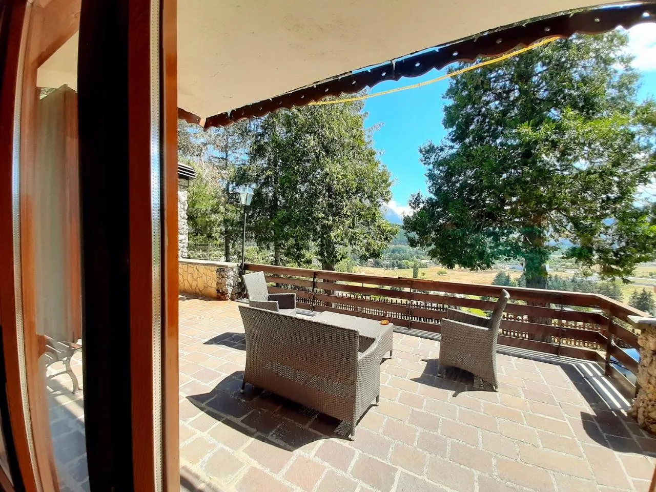 Patio, Balcony/Terrace in Hotel Orso Bianco