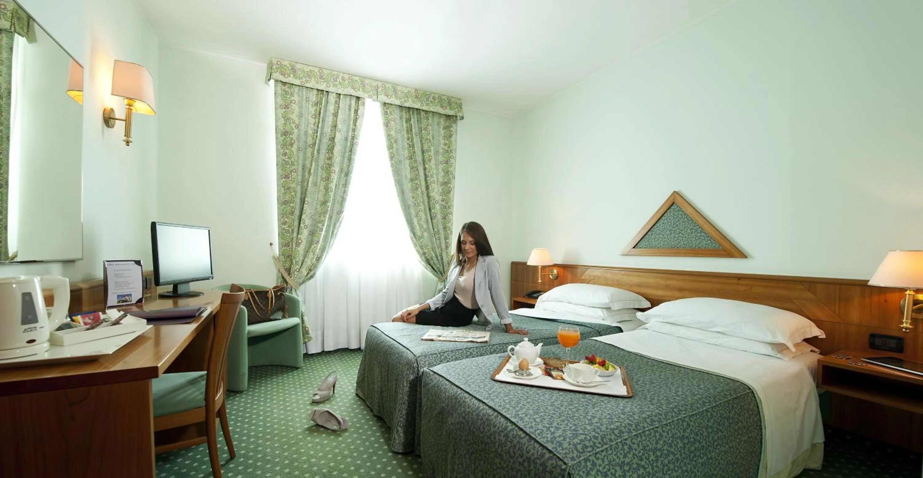 Photo of the whole room, Bed in Castagna Palace Hotel & Restaurant