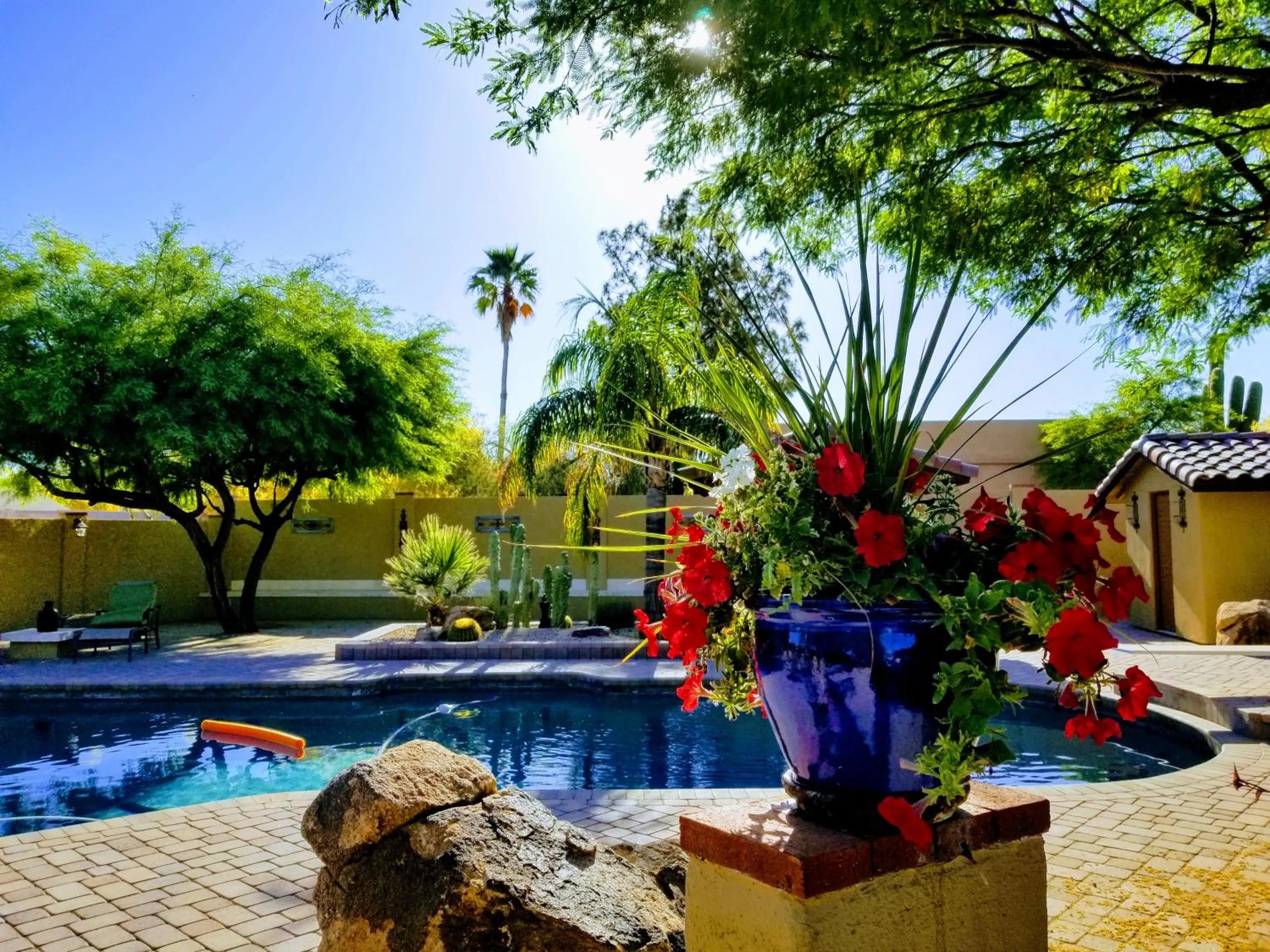 Pool view in Private, Quite Casita , N. Scottsdale area,Private Pool & Patio, Cave Creek Az.