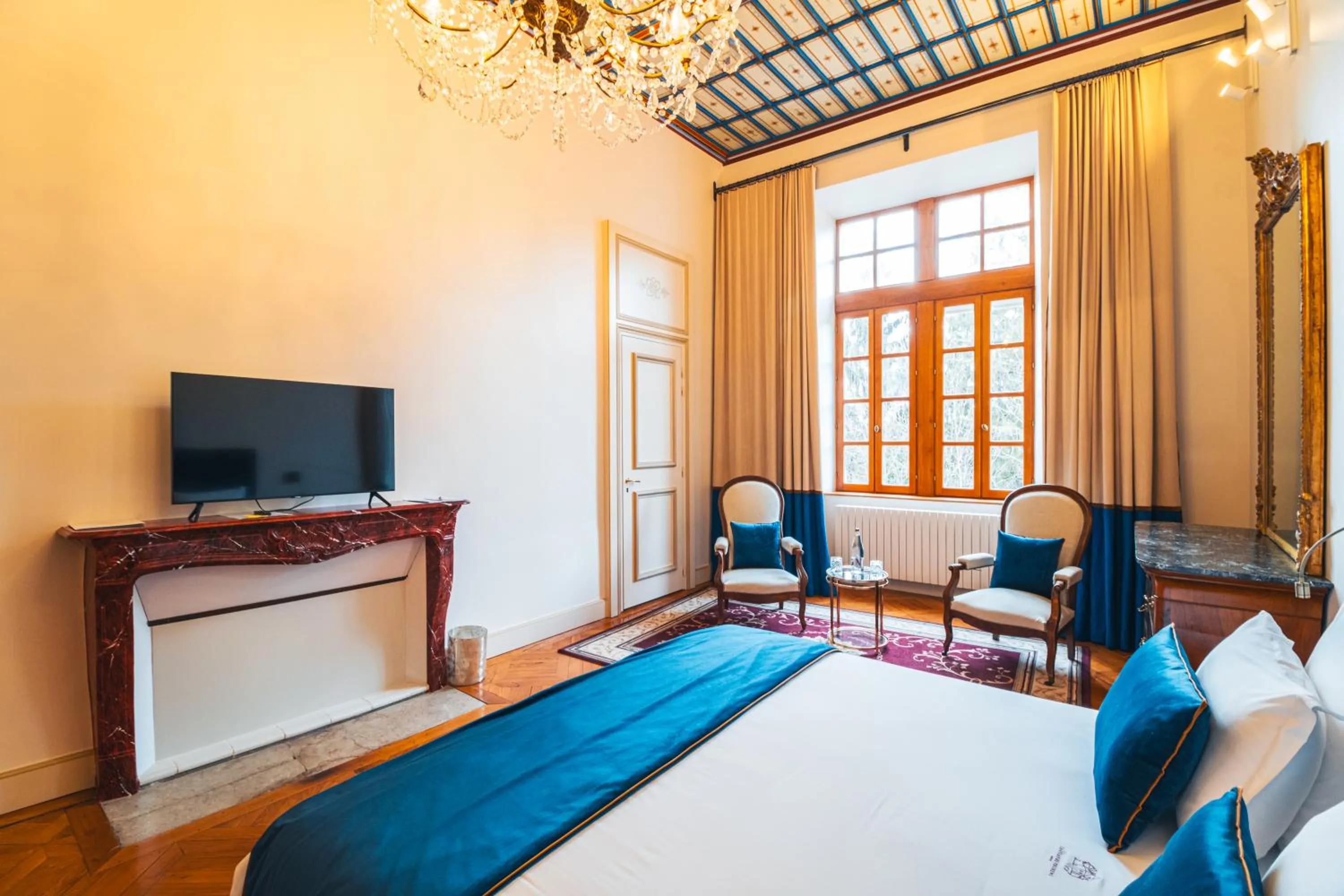 Photo of the whole room, Bed in Château de Thorens
