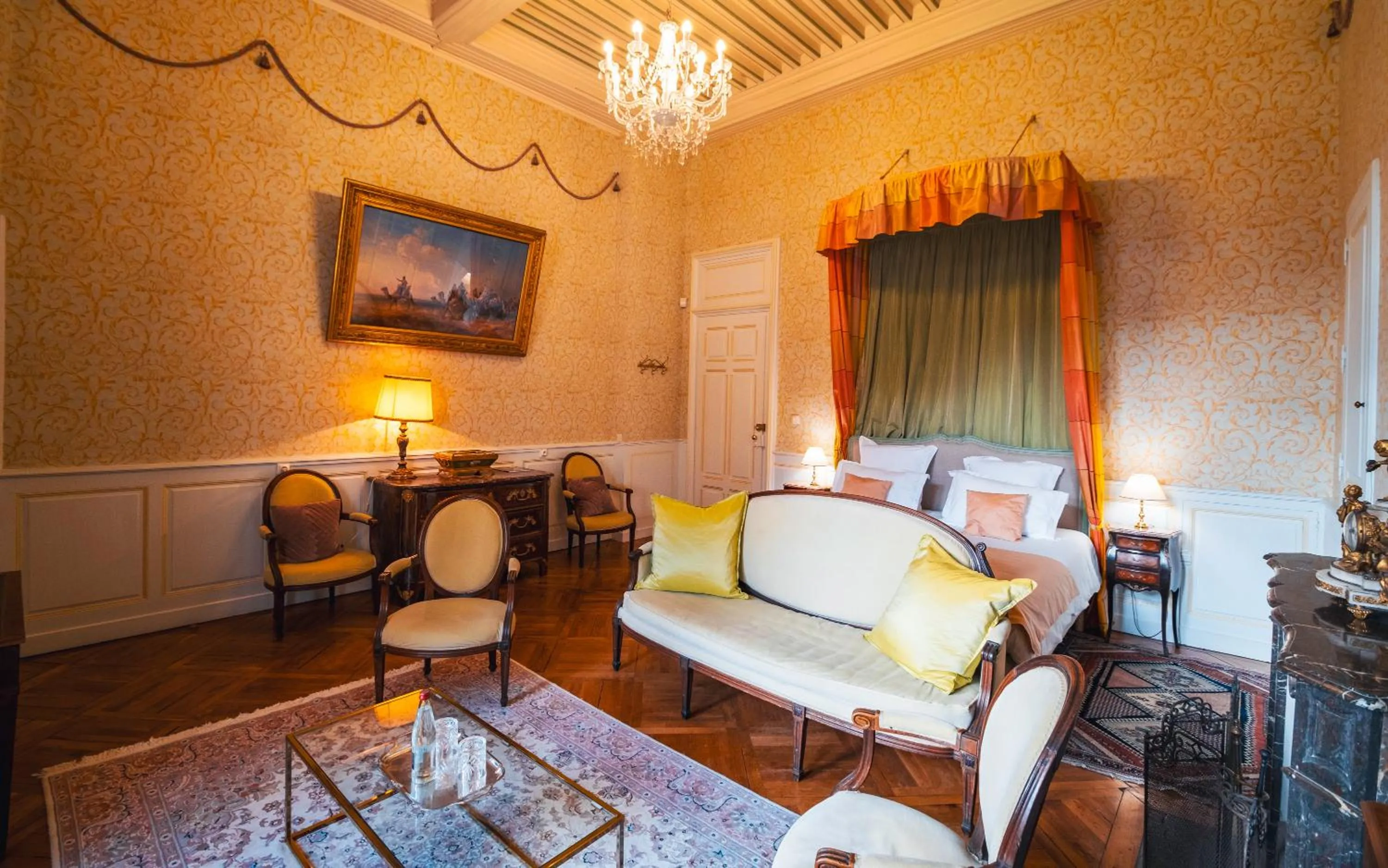 Bed in Château de Thorens